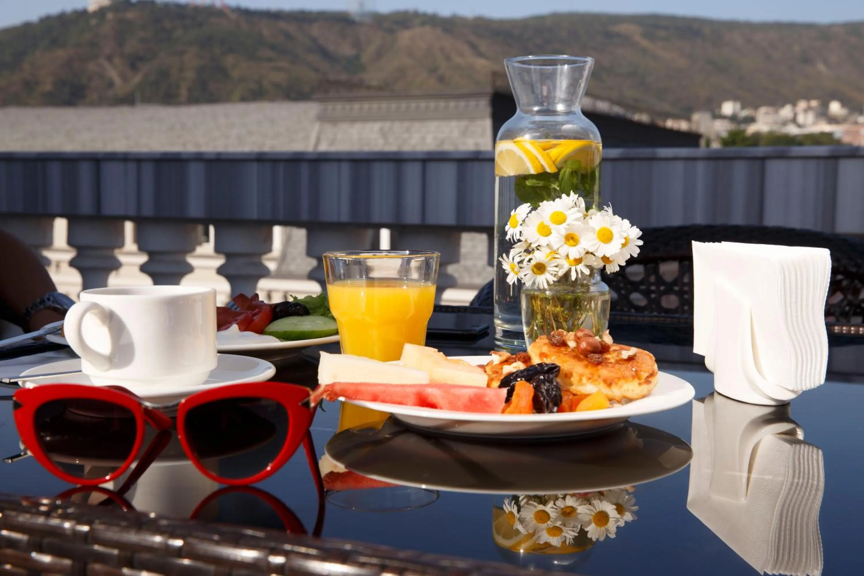 Food and drinks in Tribeca Hotel