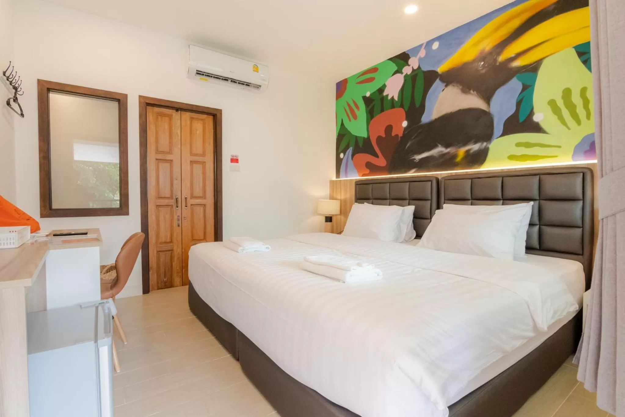 Bedroom, Bed in นายก่ายหมอน Nine-Kai-Mon