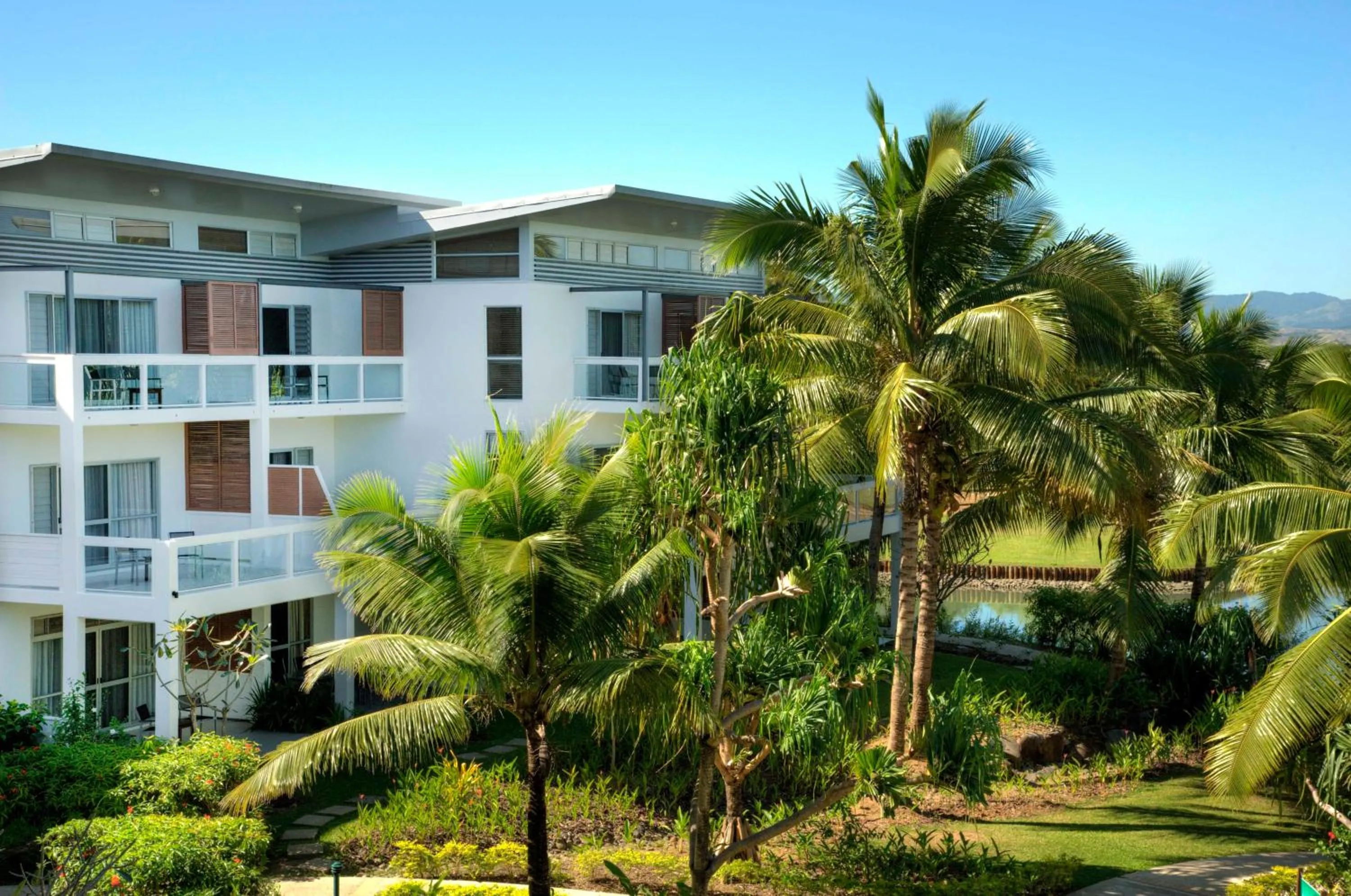 Facade/entrance in The Terraces Apartments Denarau