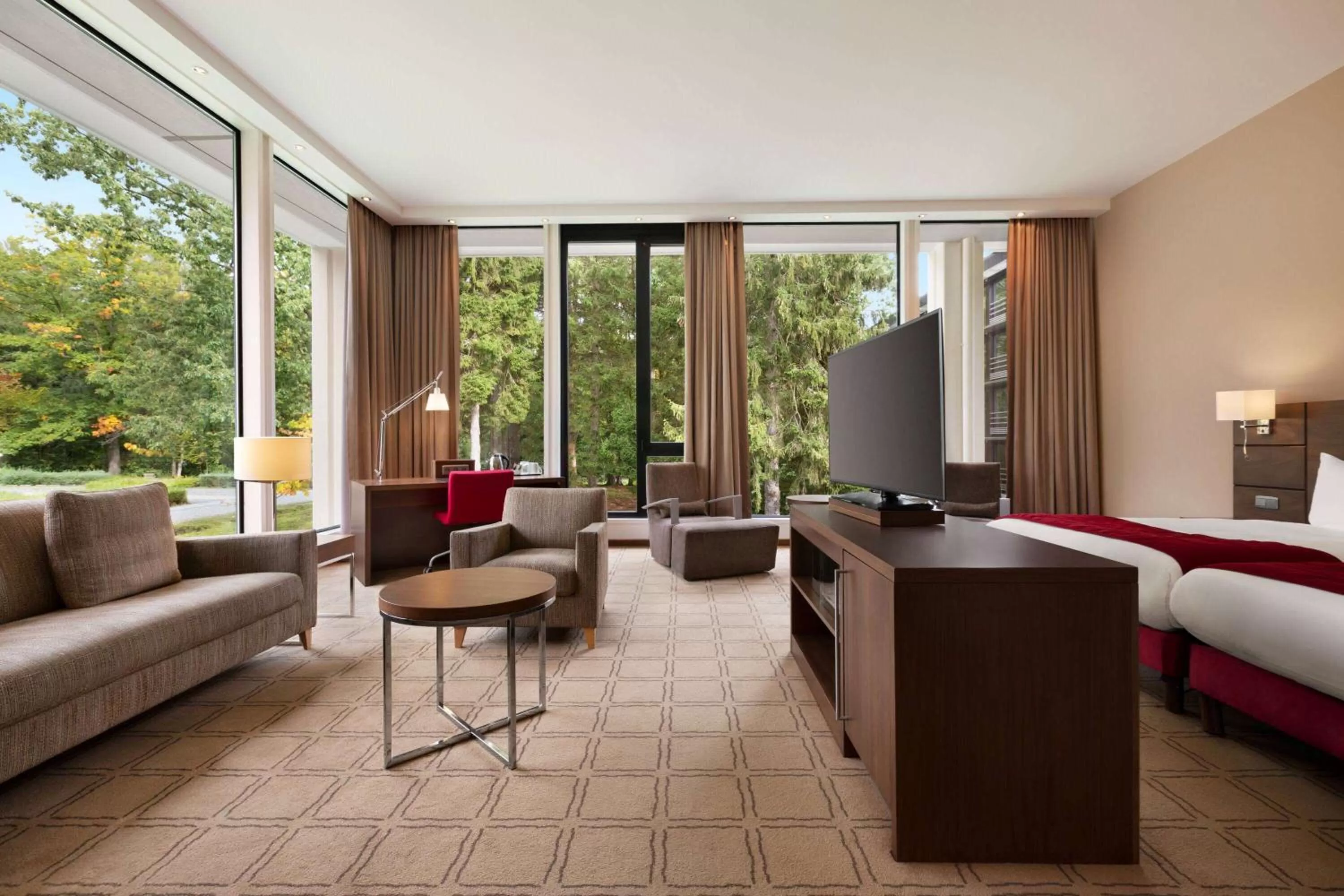 Photo of the whole room, Bed in Hotel Dolce La Hulpe Brussels