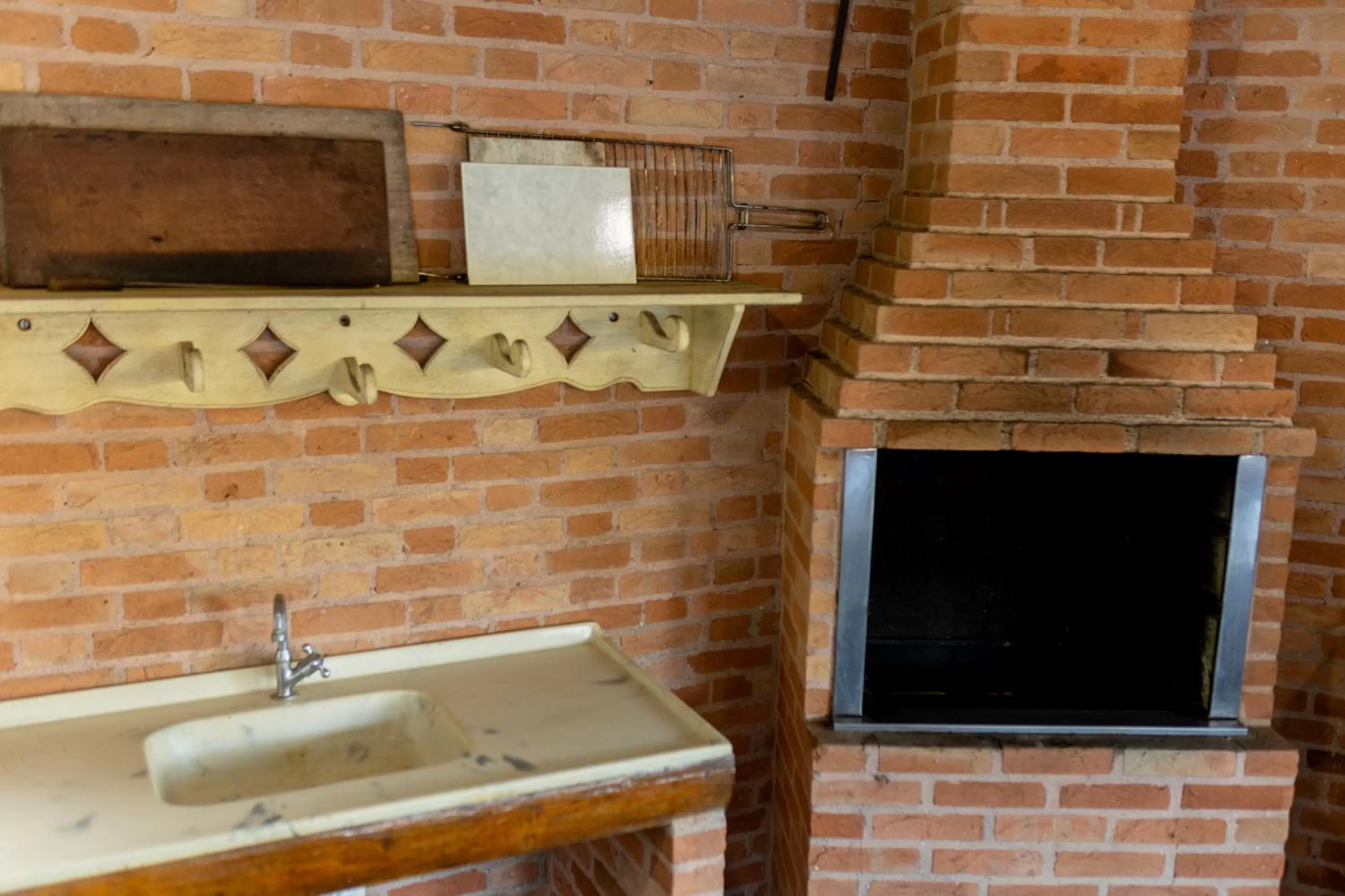 Bathroom in Chalés 3 Pinheiros