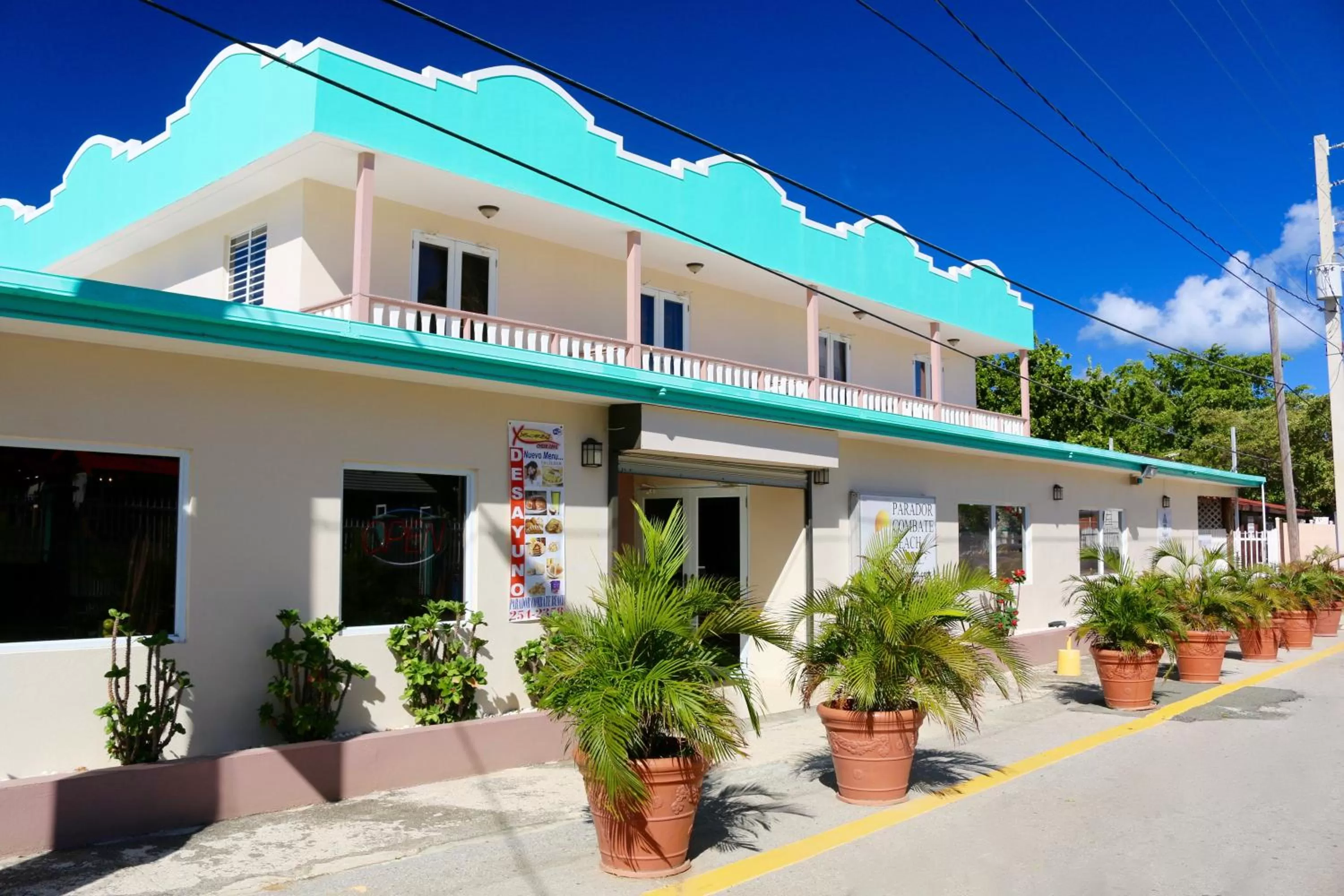 Facade/entrance in Combate Beach Resort