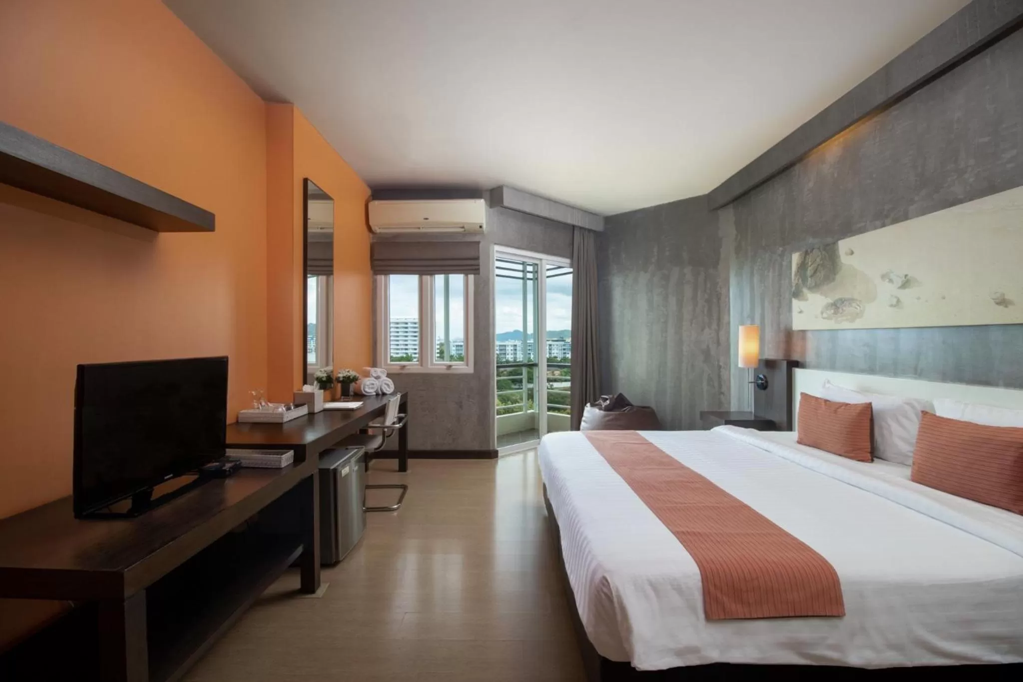 Bed in Silathip Huahin Serviced Apartment & Hotel