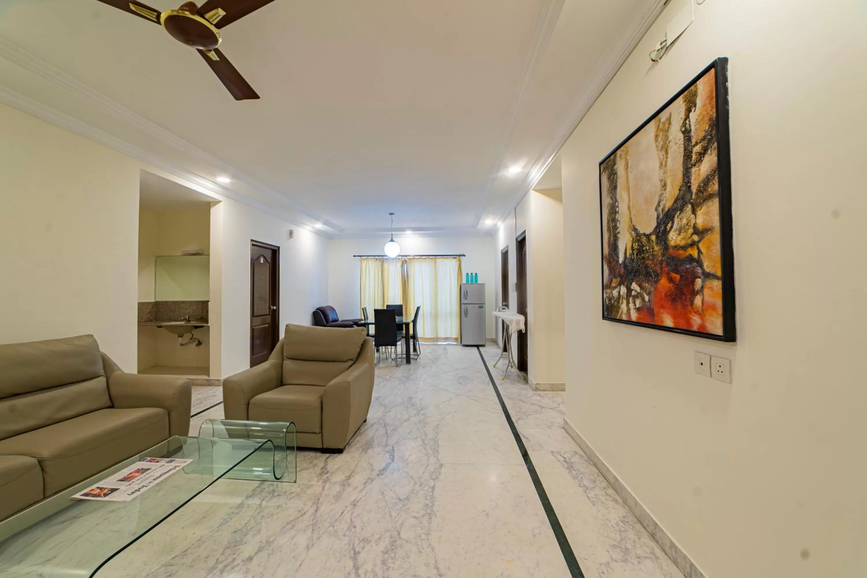 Living room in Hotel Athome & Serviced Apartments by Deccan Serai Hotels