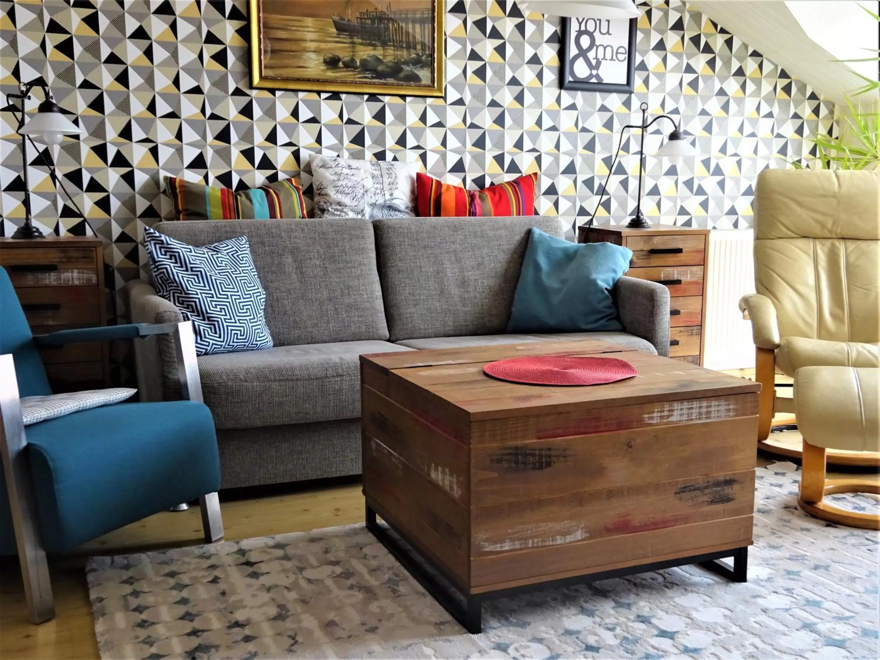 Living room in Pension Zur Fährbrücke