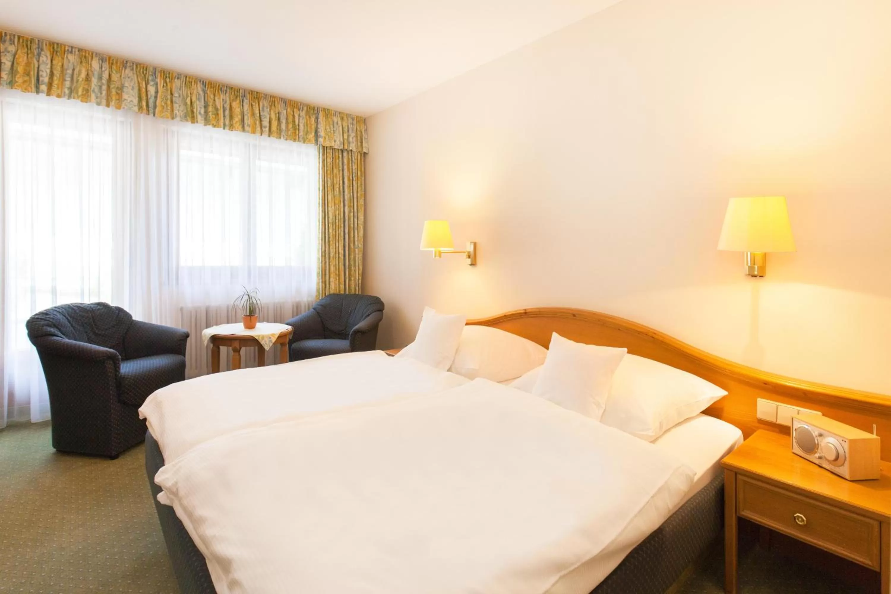 Photo of the whole room, Bed in Landgasthof Hotel Hirsch