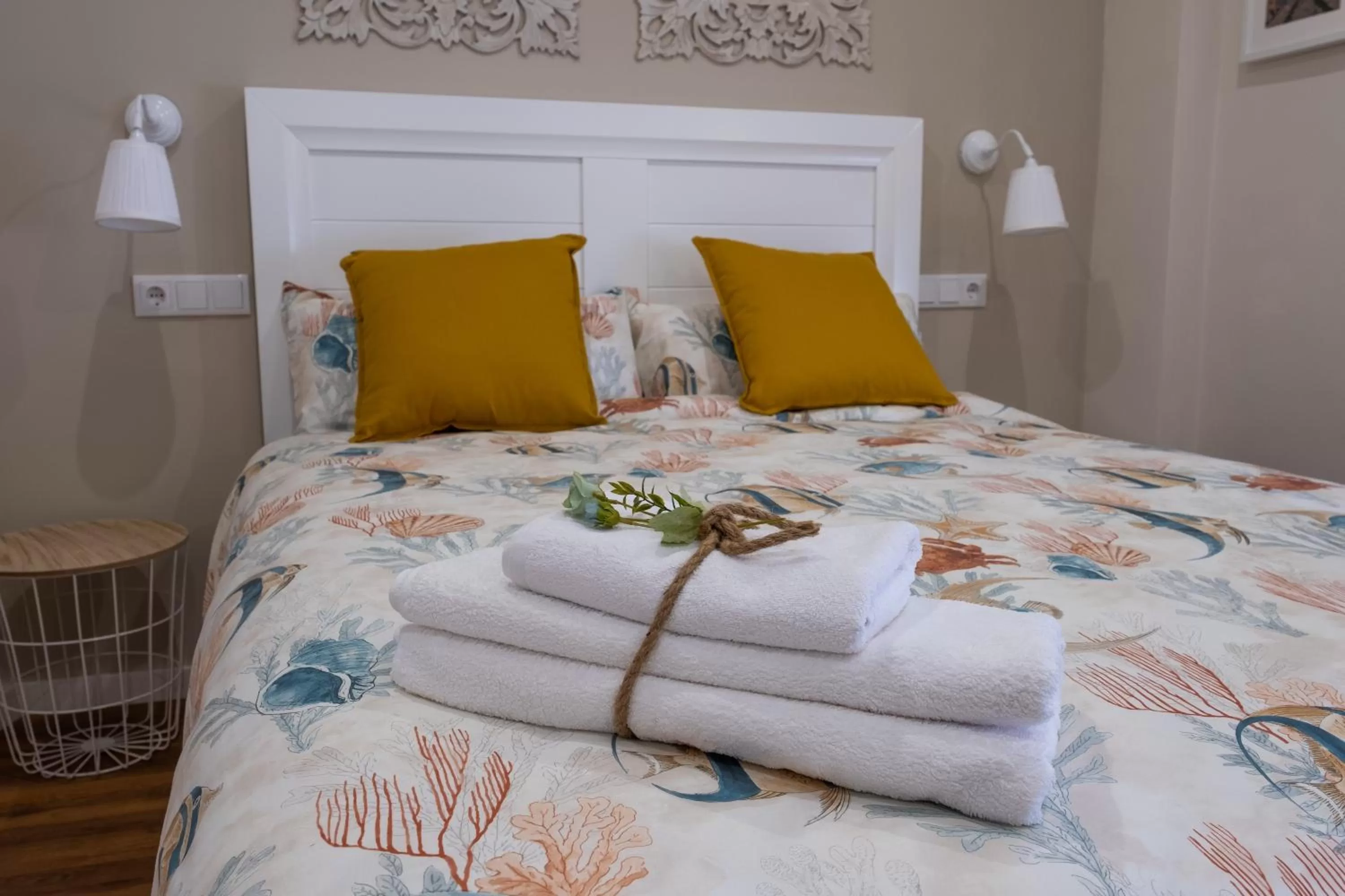 Bed in Hotel Bienvenidos Rooms Xàtiva