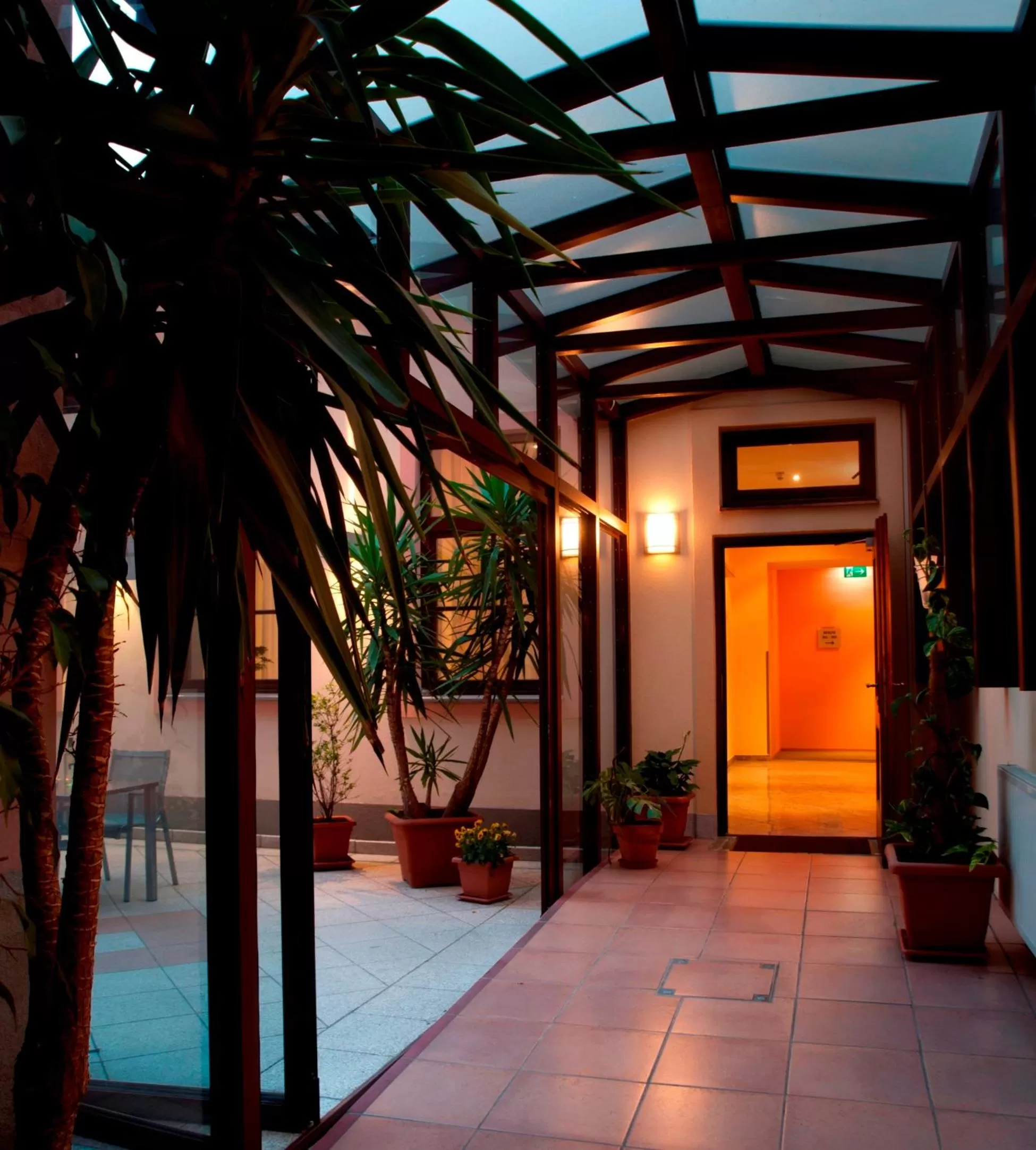 Patio in Hotel Lucia