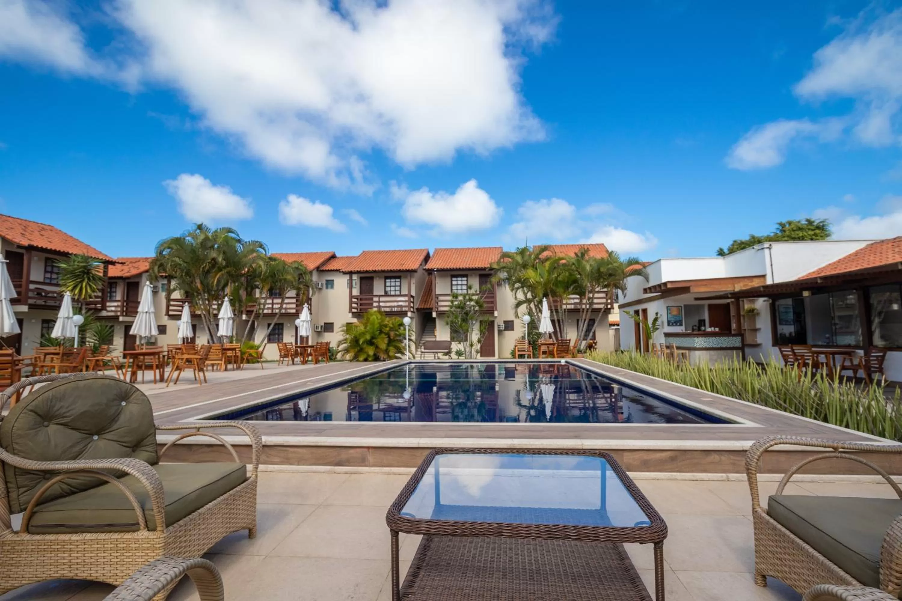 Pool view in Pousada do Timoneiro