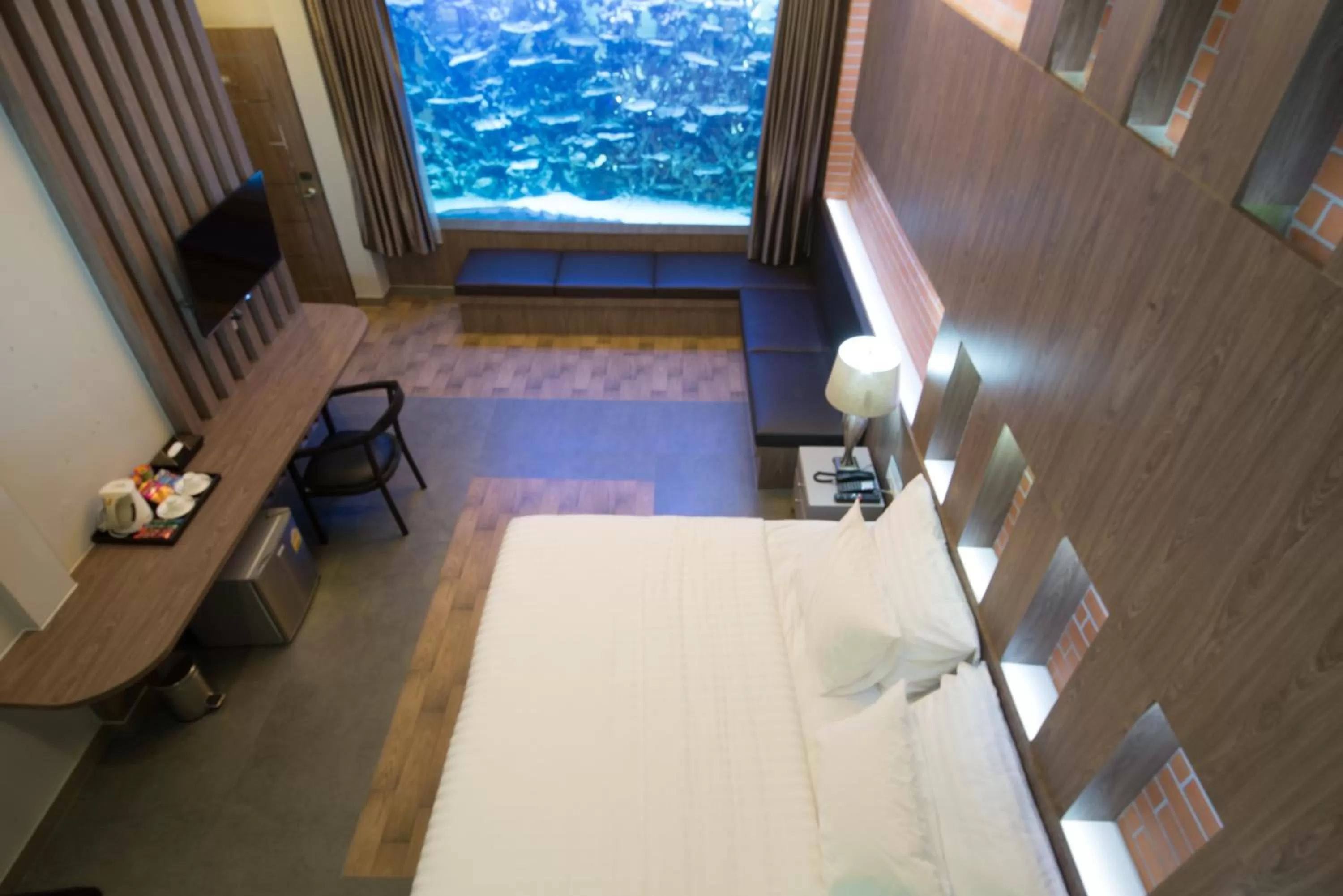 Photo of the whole room, Bed in V20 Boutique Jacuzzi Hotel