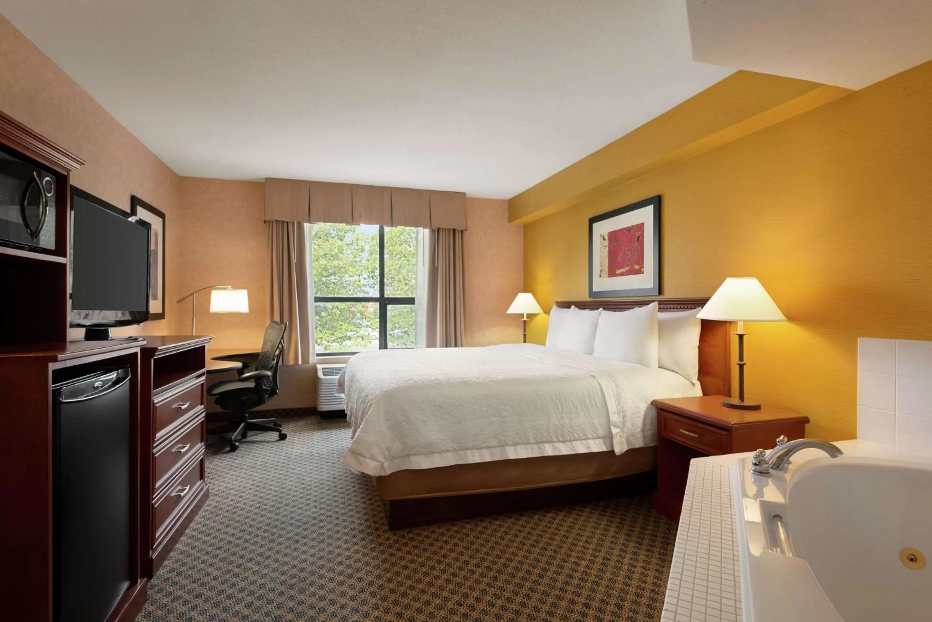 King Room with Spa Bath in Hampton Inn & Suites by Hilton Langley-Surrey