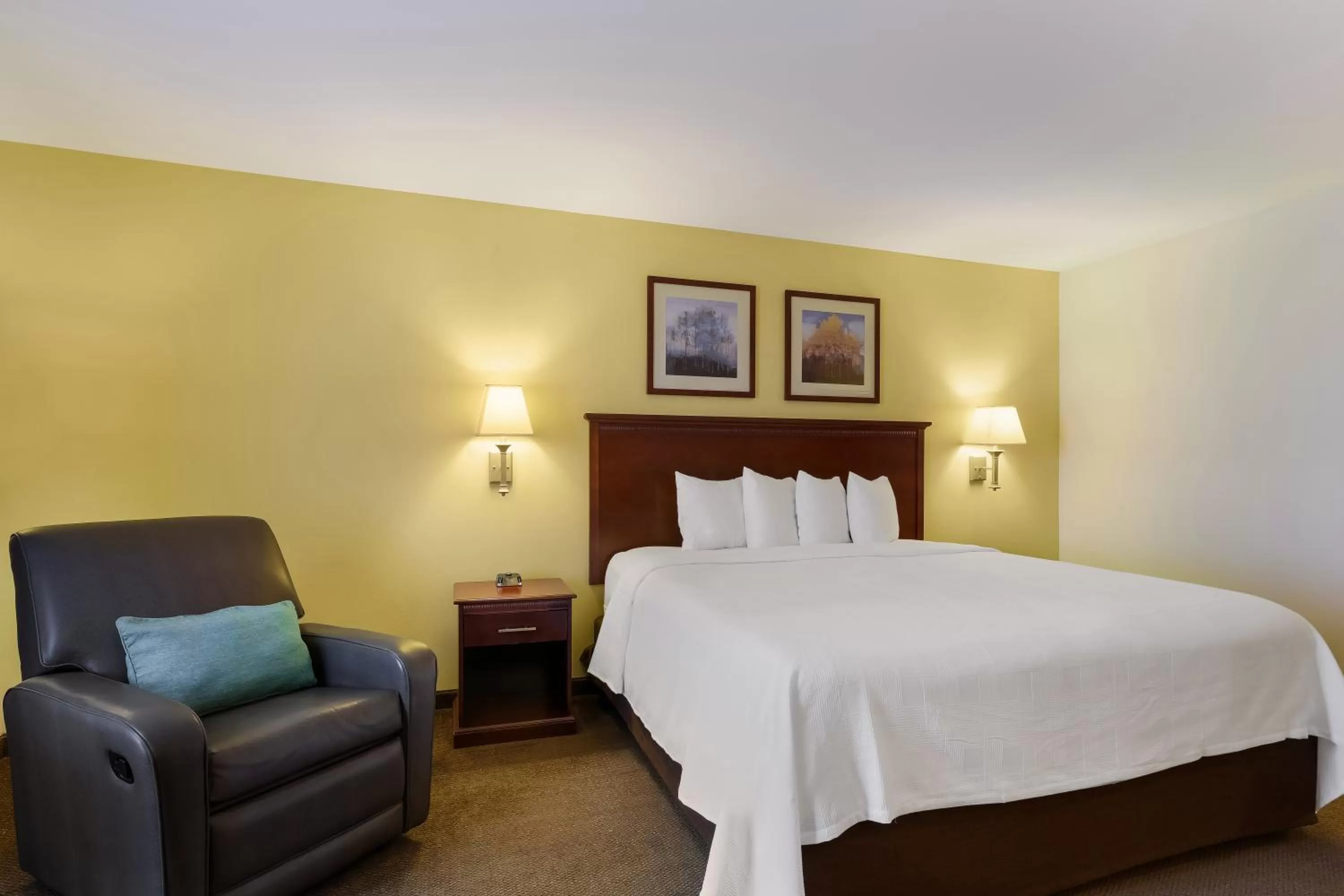 Bed in MainStay Suites Fitchburg - Madison