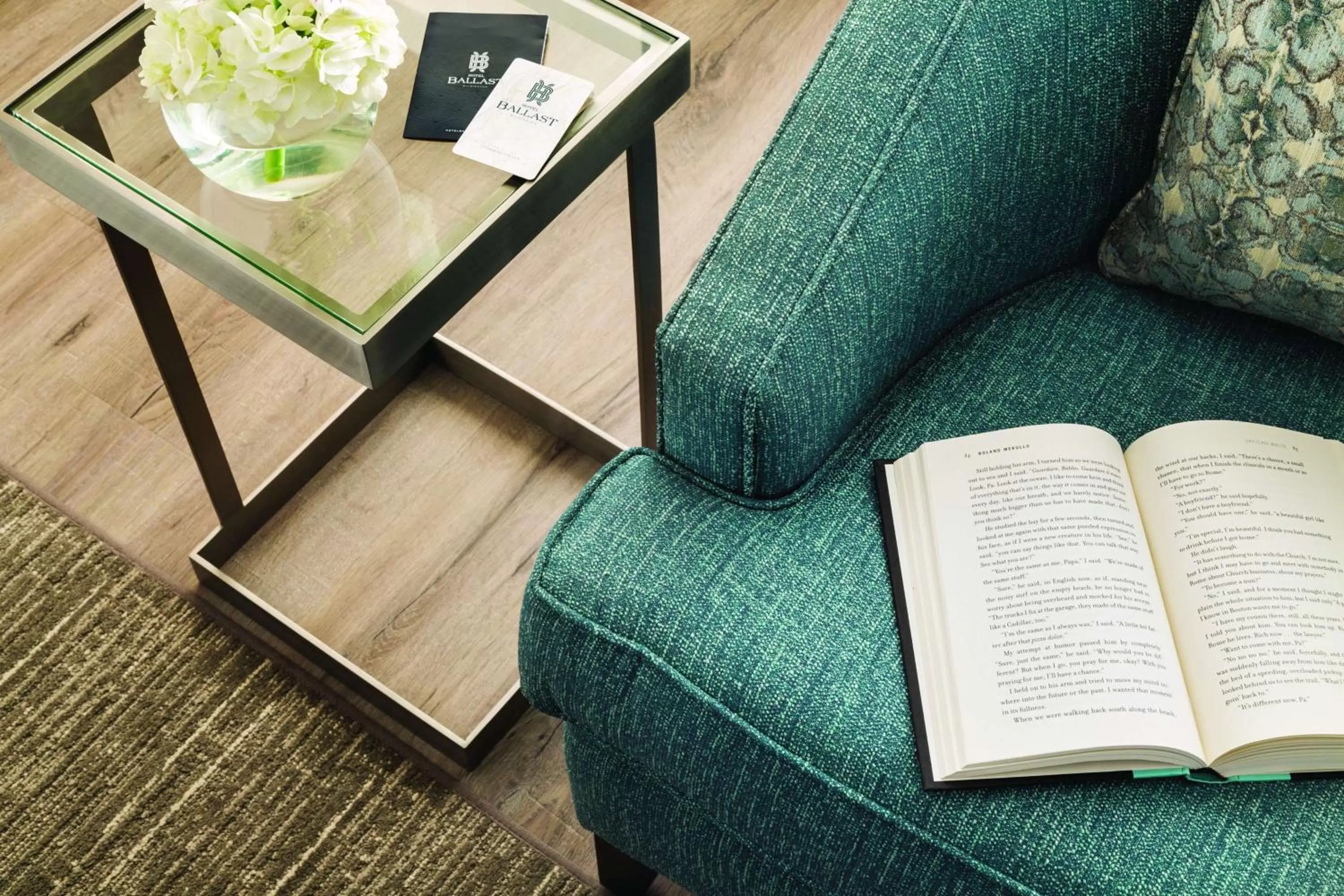 Living room in Hotel Ballast Wilmington, Tapestry Collection by Hilton