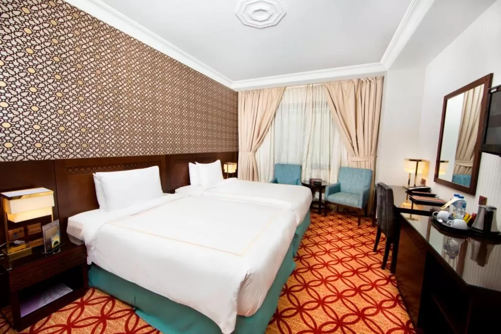 Bed in Dallah Taibah Hotel
