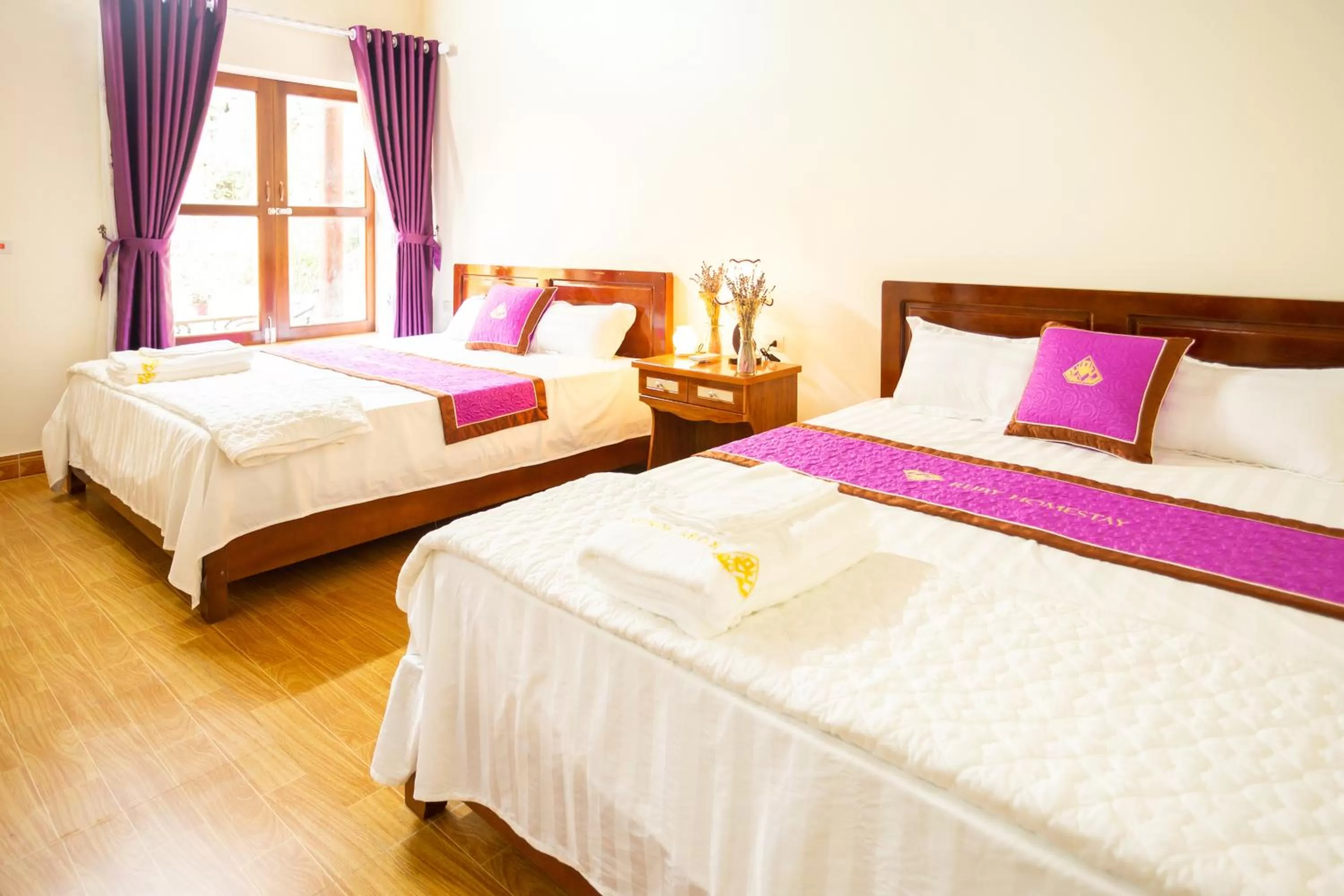 Bed in Ruby Homestay