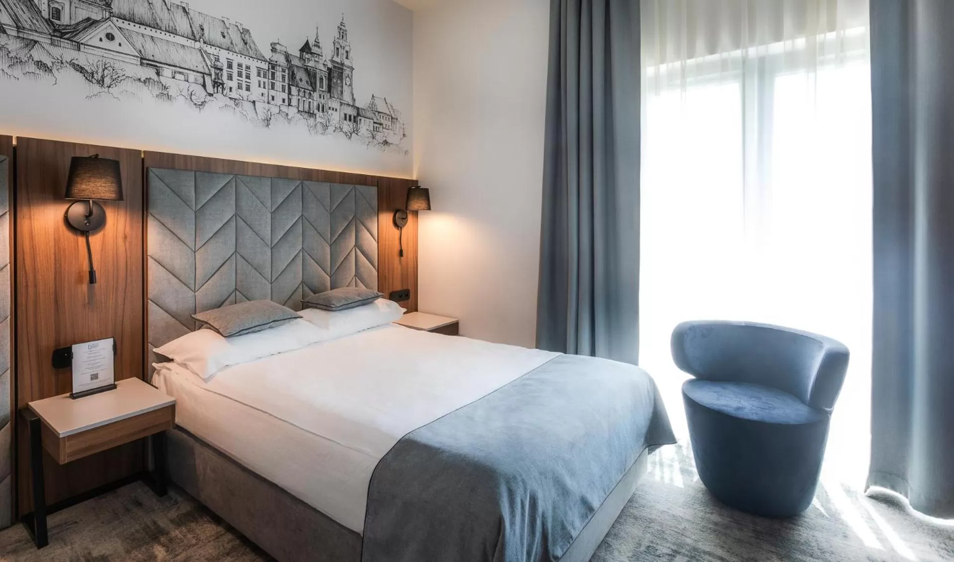 Bed in Focus Hotel Premium Kraków