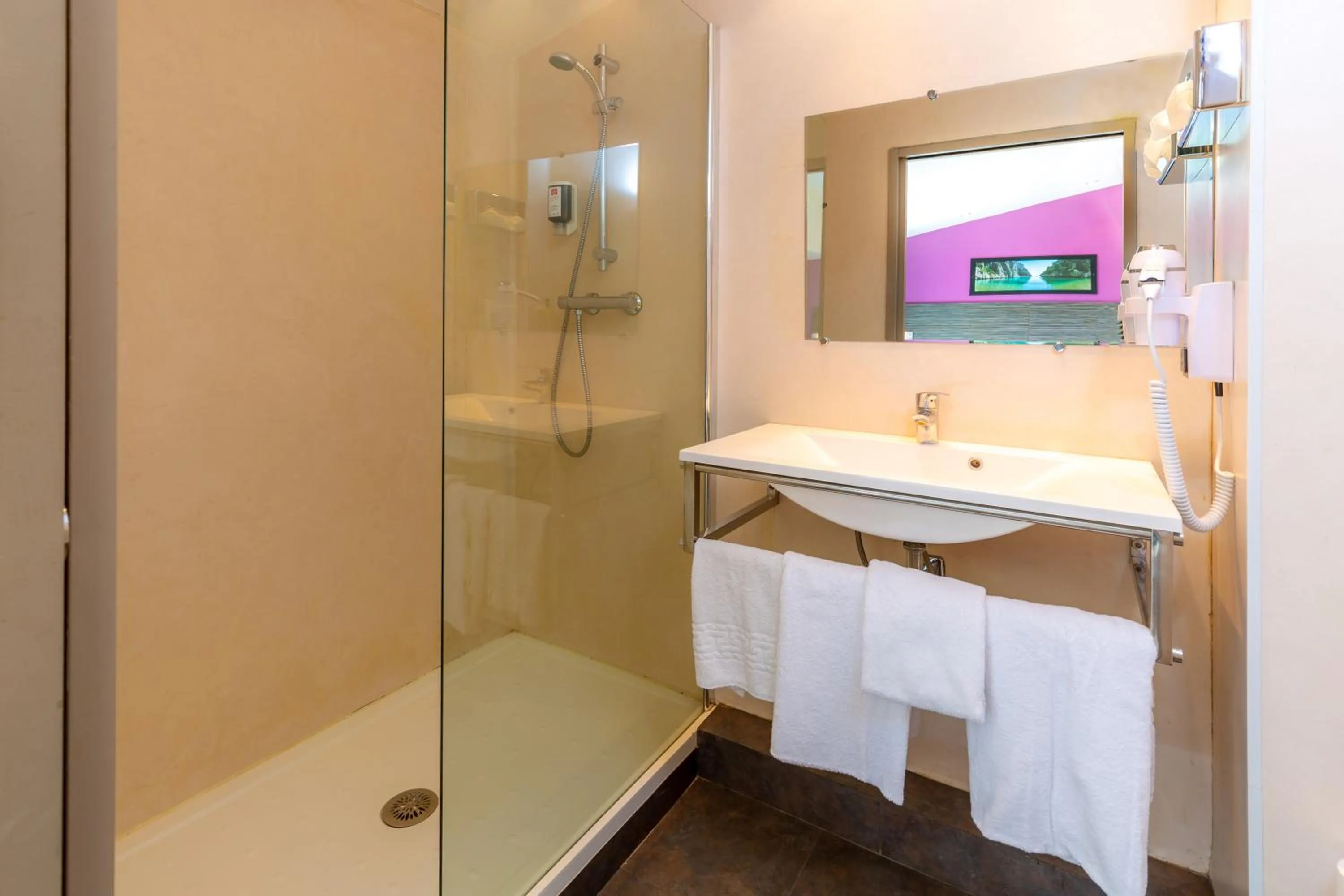 Shower in Hotel Terminus Saint-Charles