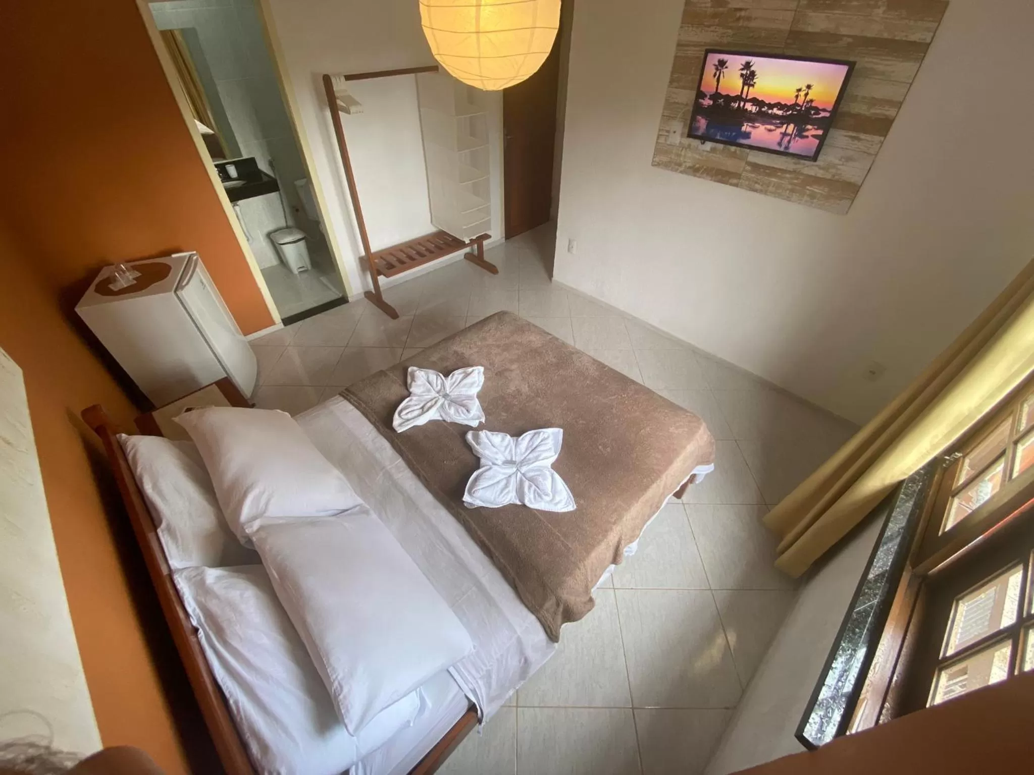 Bed in Refúgio Pousada Fortaleza