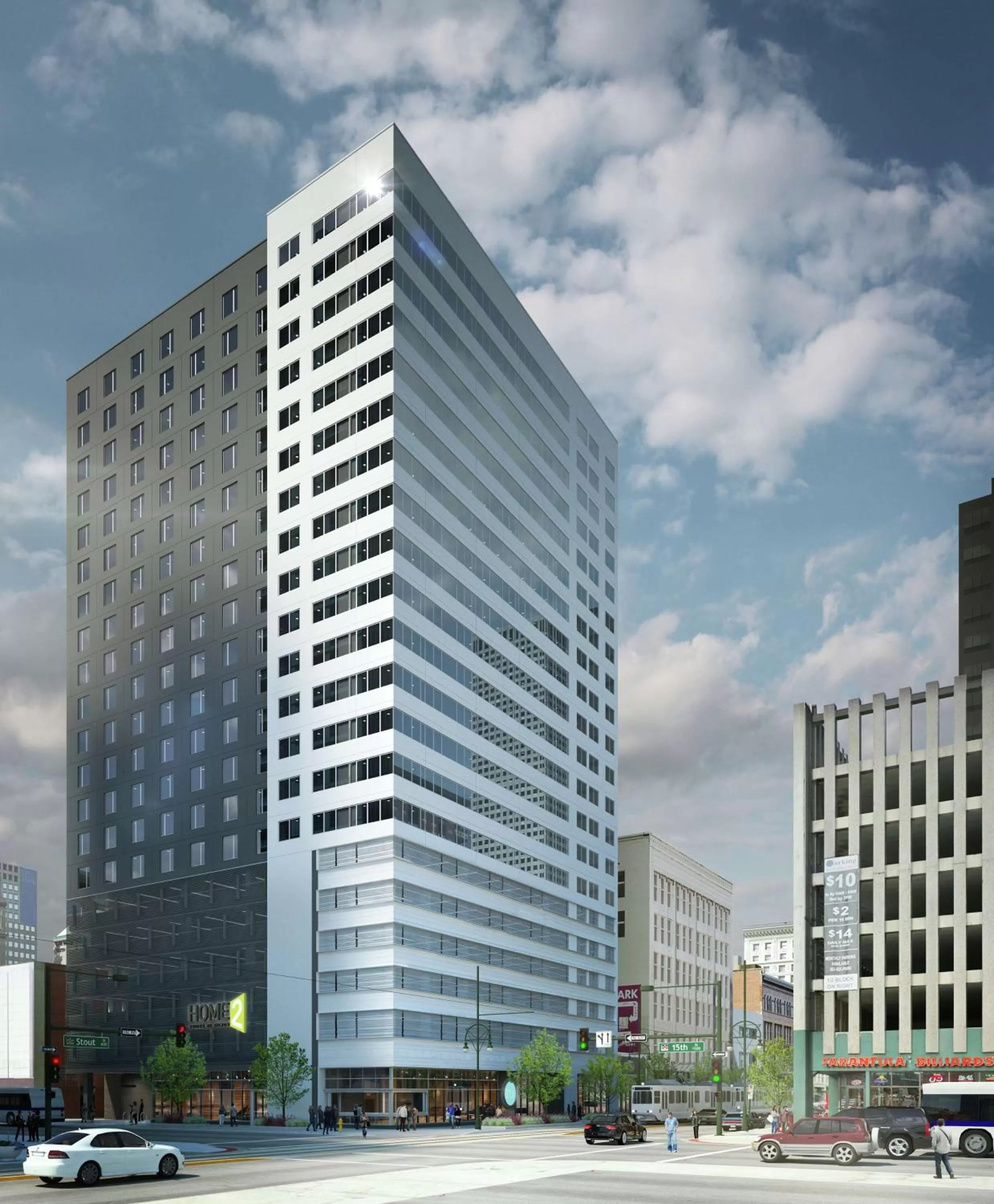 Property building in Home2 Suites By Hilton Denver Downtown Convention Center