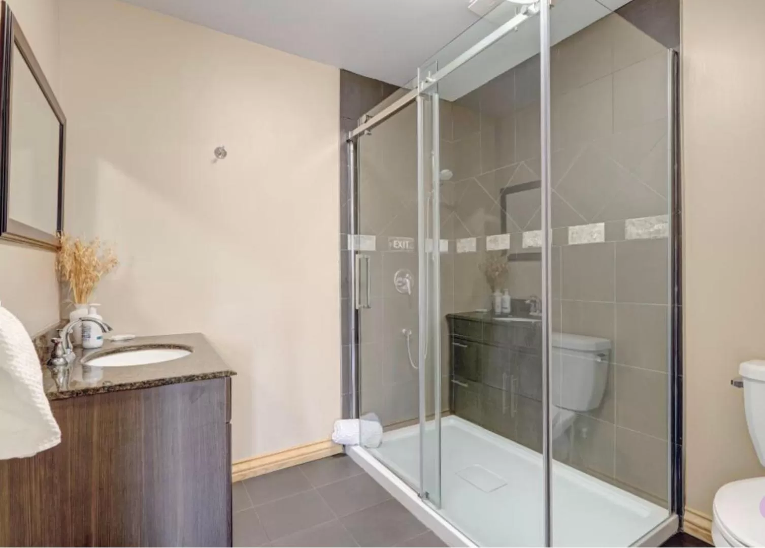 Bathroom in Hébergement chez le D