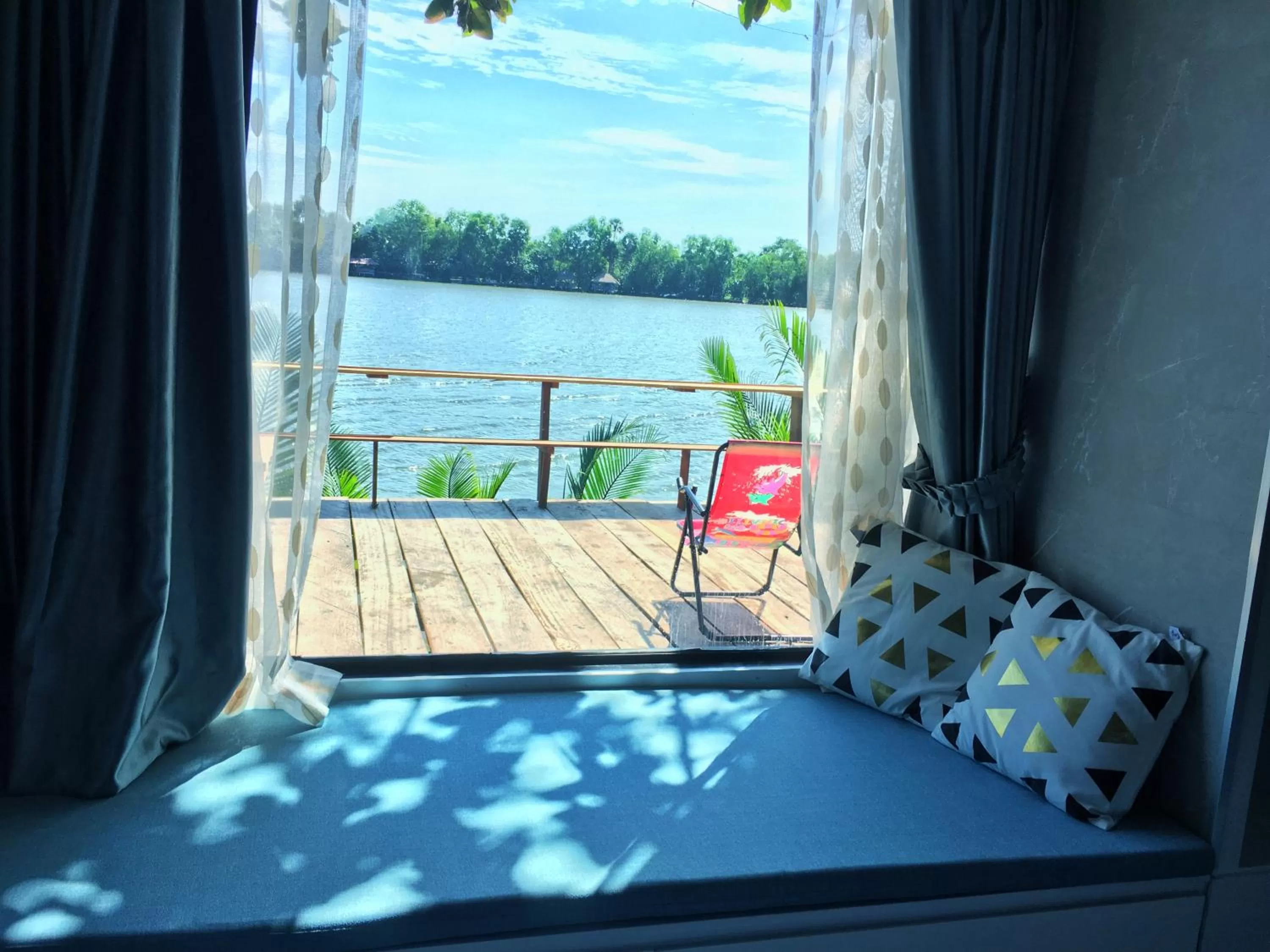 River view in Kampot Riverfront Boutique