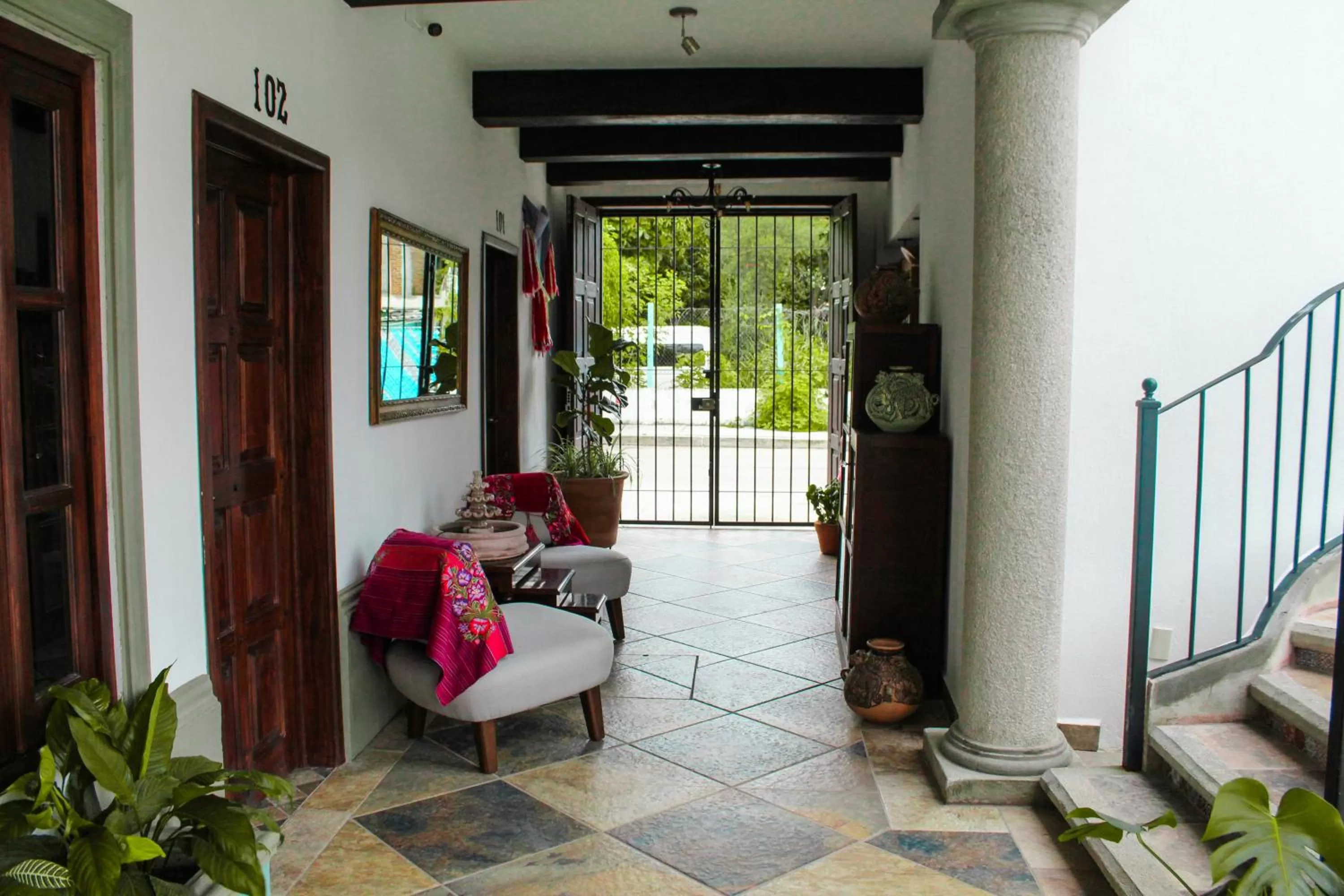 Living room in Hotel Casa del Agua