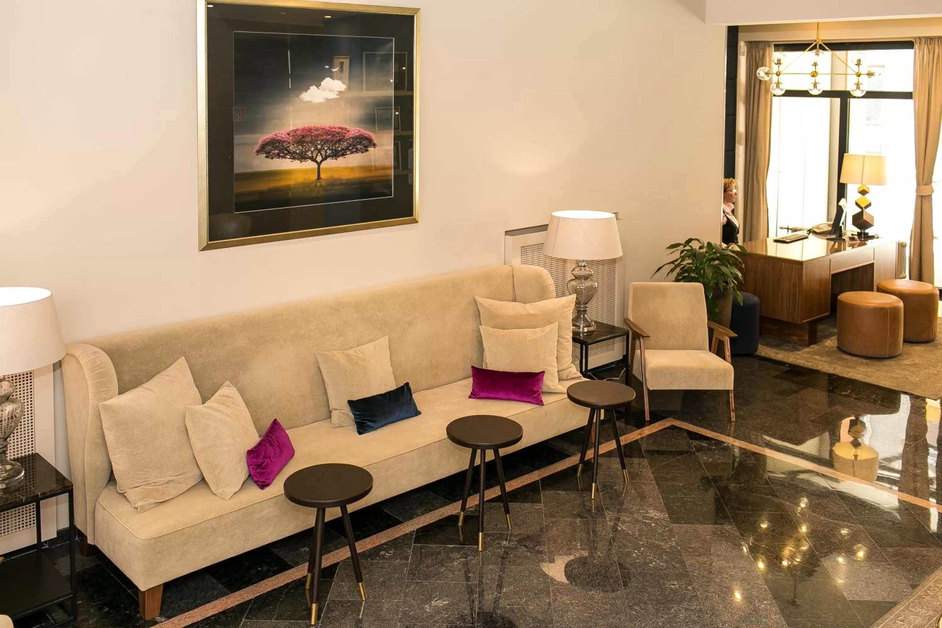 Lobby or reception in Ambra Hotel