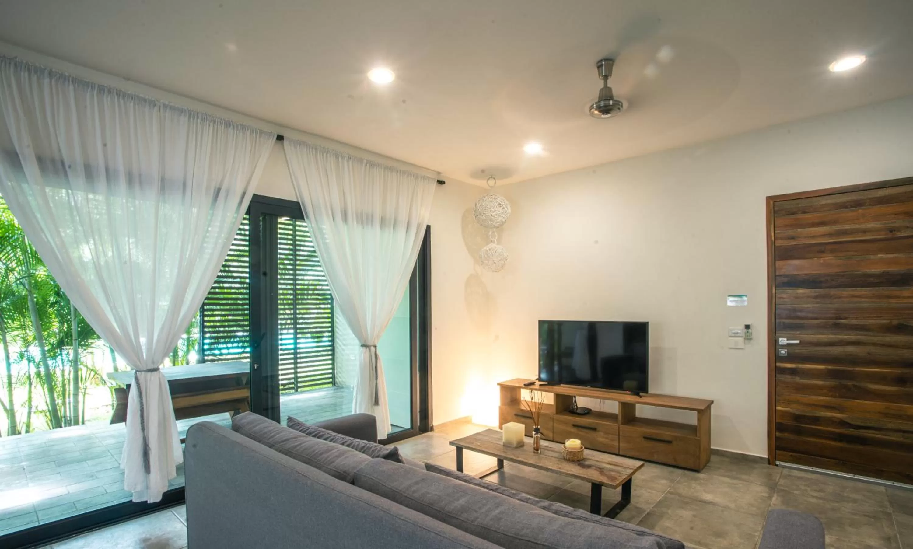 Living room in Panacea Condo Tulum