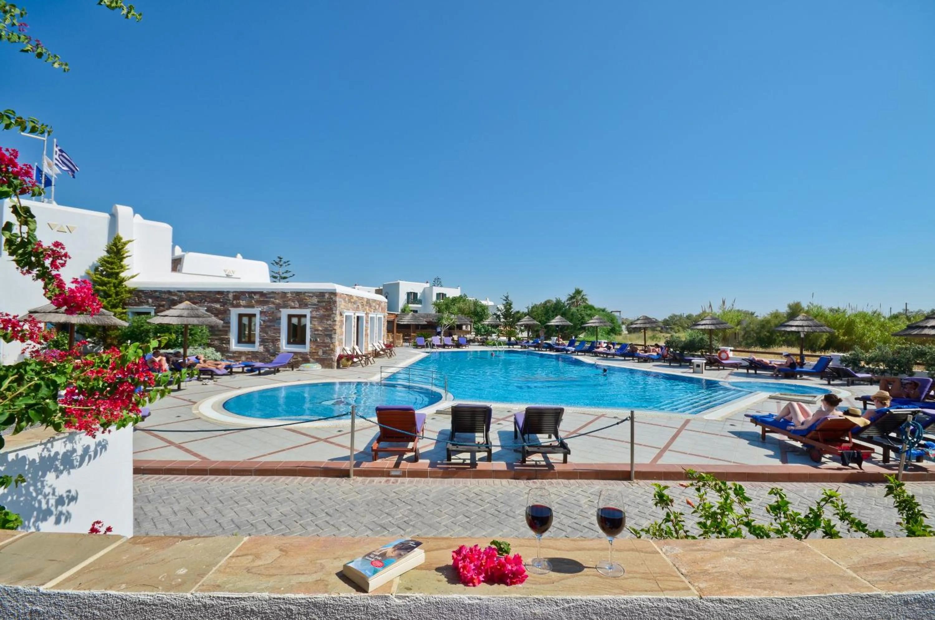 Pool view in Naxos Resort Beach Hotel