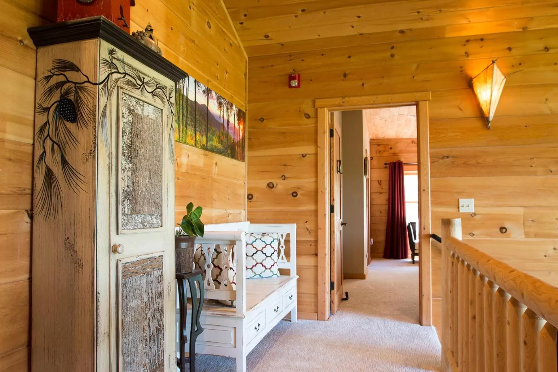 Floor plan, Bed in Lazy Bear Lodge