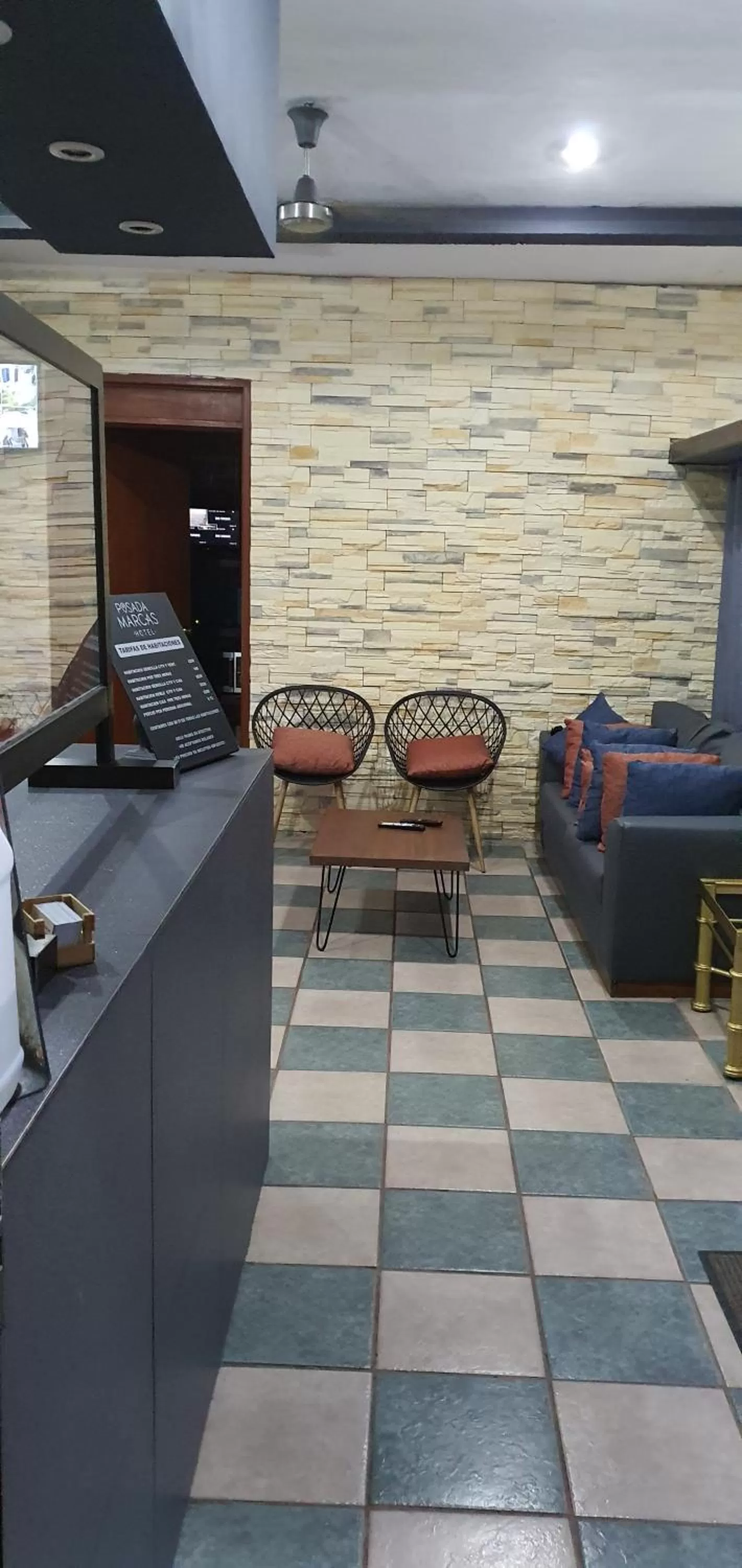 Lobby or reception in Hotel posada MARCAS