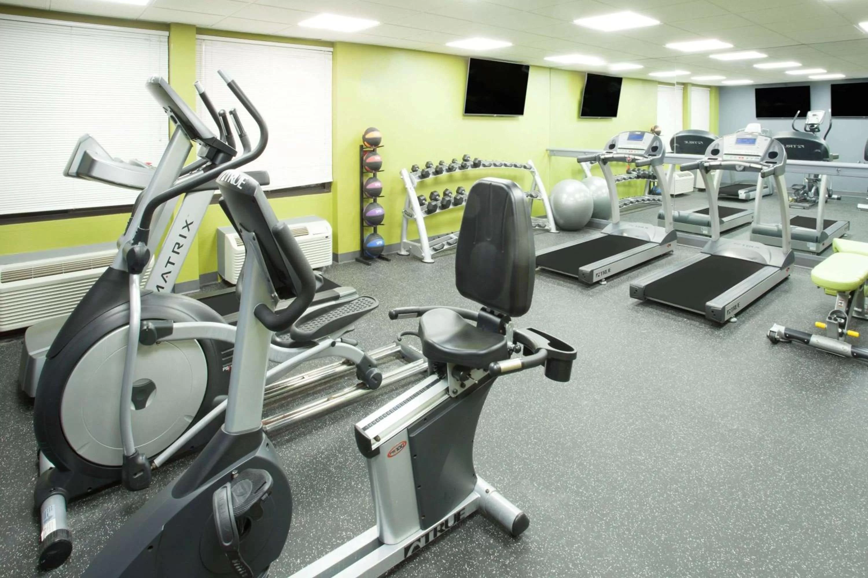 Fitness centre/facilities in Ramada Plaza by Wyndham Chicago North Shore