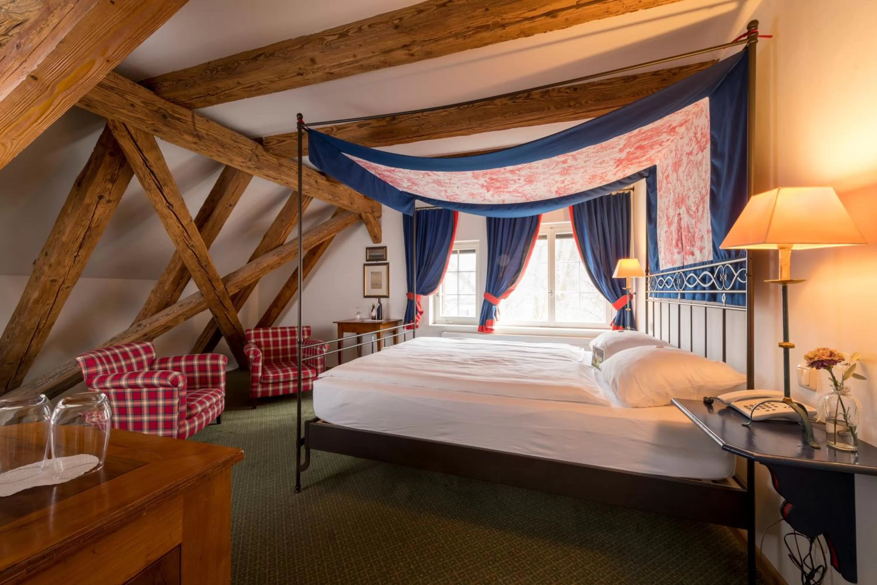 Photo of the whole room, Bed in Hotel & Restaurant Alte Rheinmühle