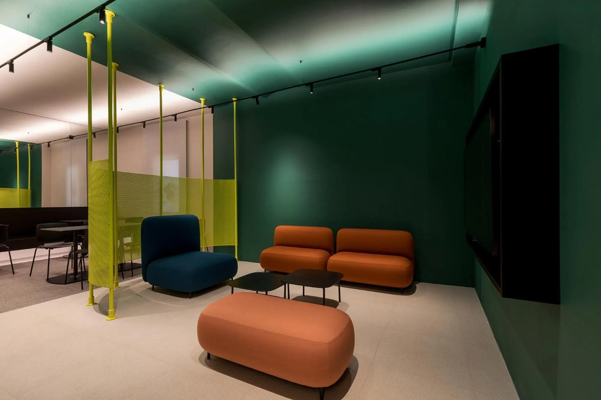 Communal lounge/ TV room in Elide Design Hotel