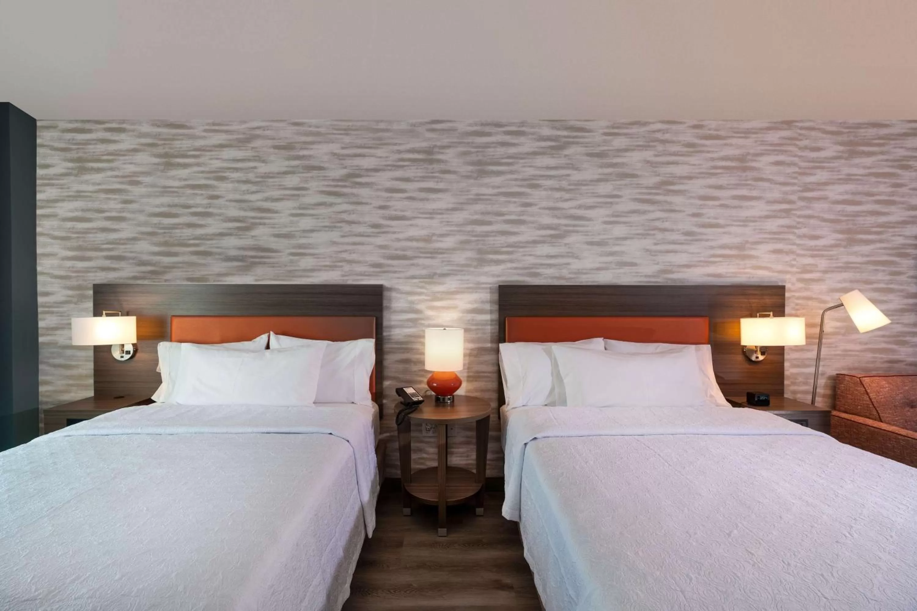 Living room, Bed in Home2 Suites By Hilton Riverside March Air Force Base, Ca