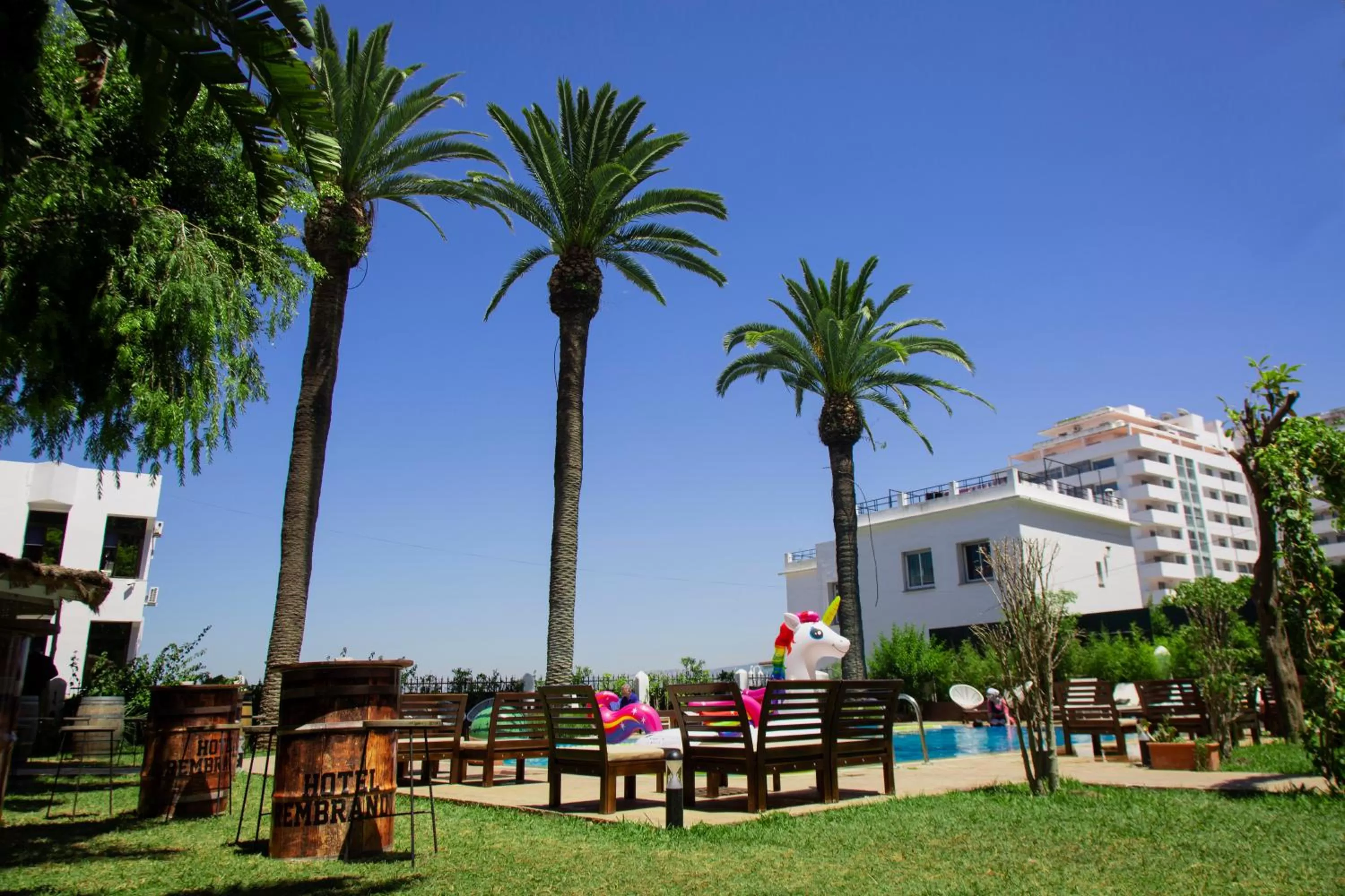 Patio in Hôtel Rembrandt