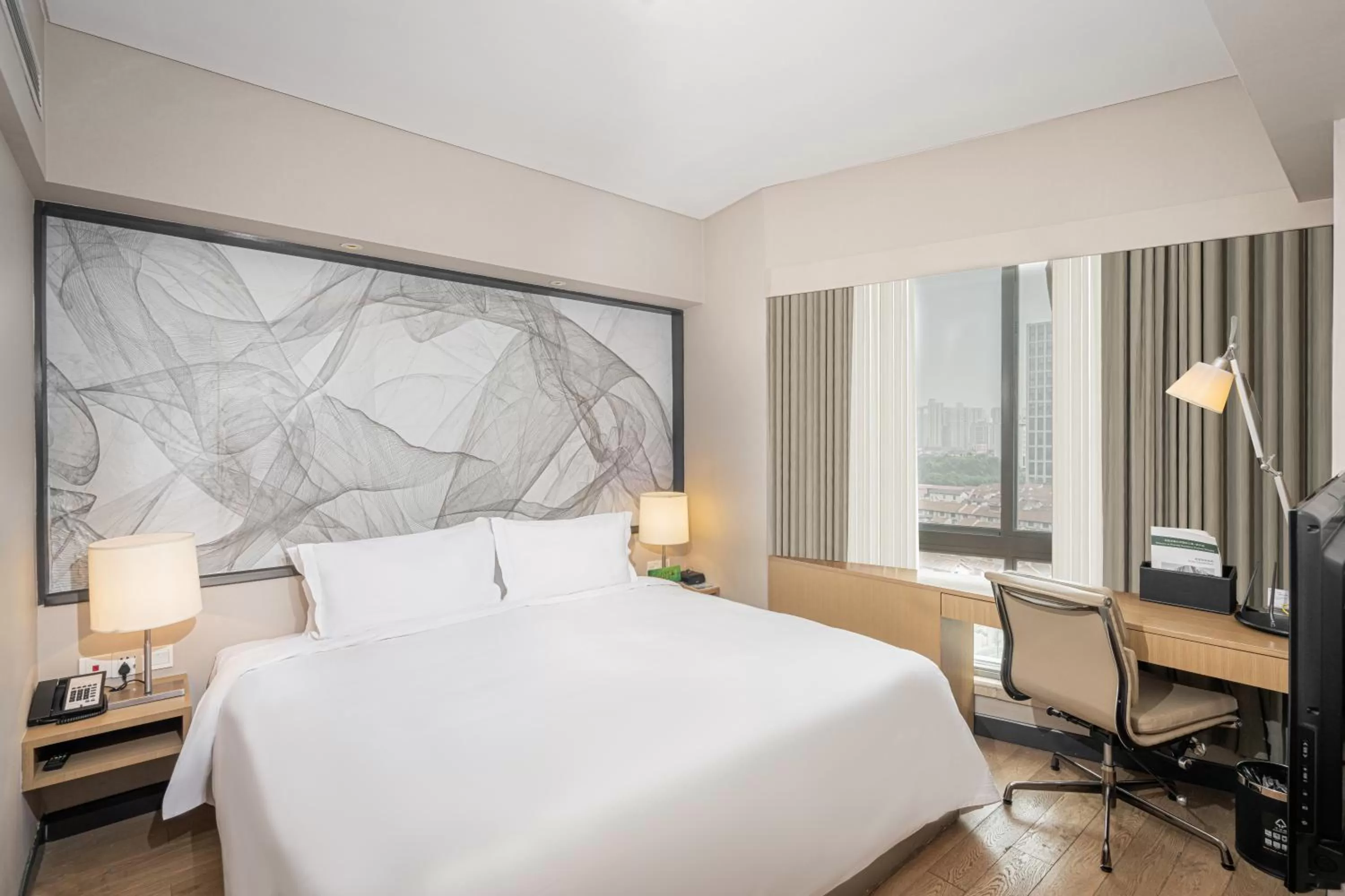 Bed in Fraser Residence Shanghai