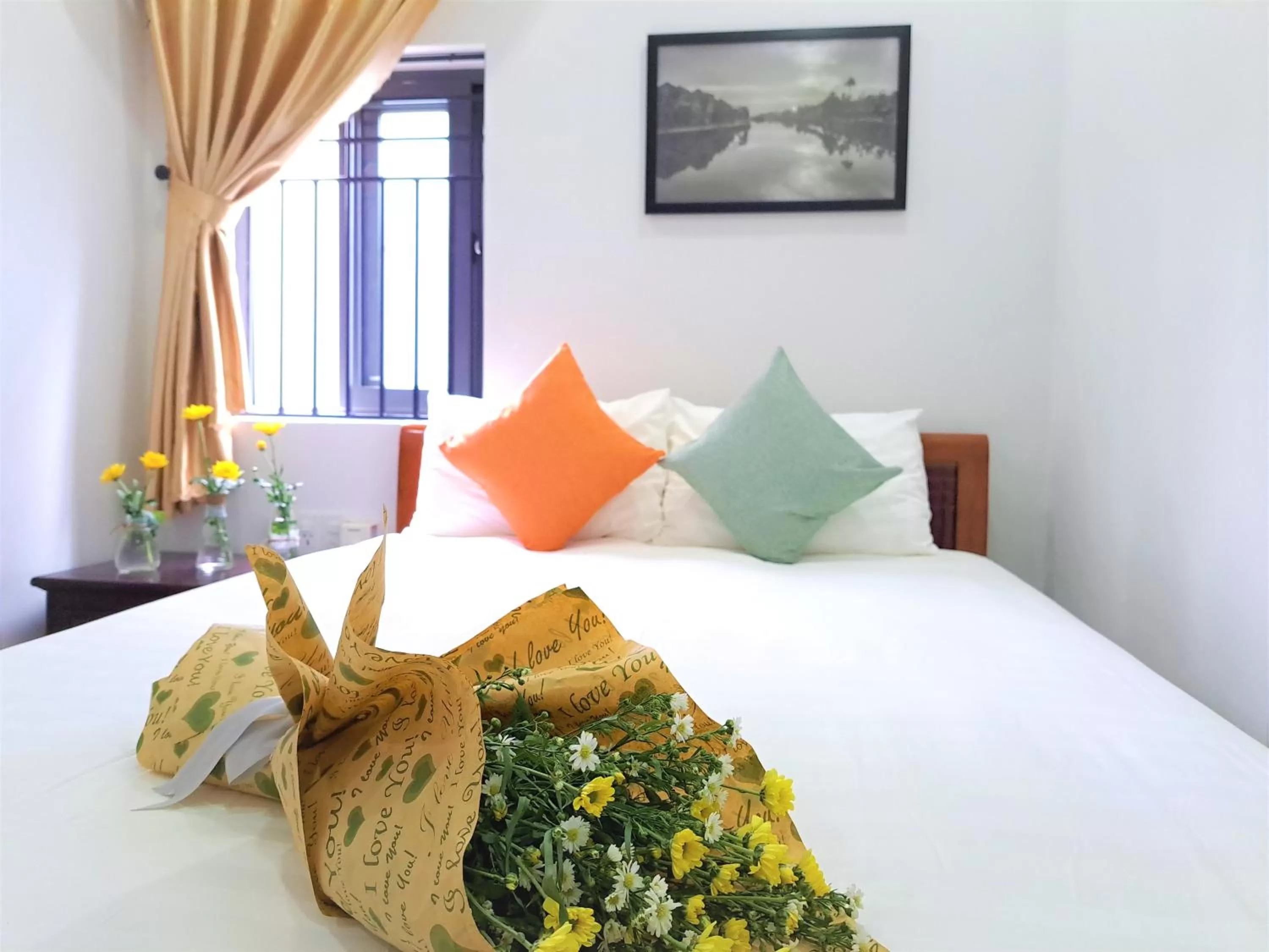 Bed in GREEN TOWN hotel HỘI AN