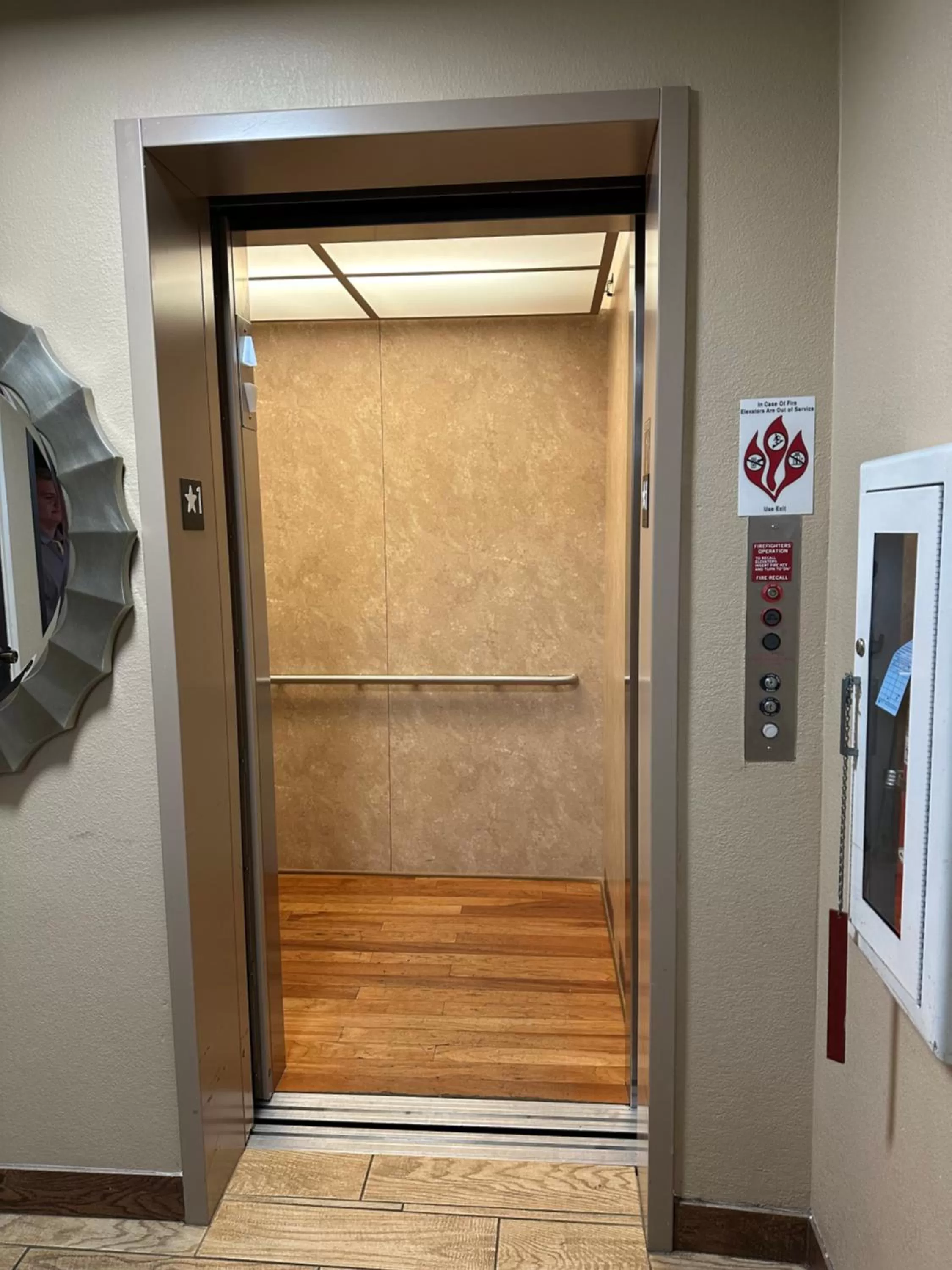 elevator in Comfort Inn near Downtown & Blue Ridge PKWY