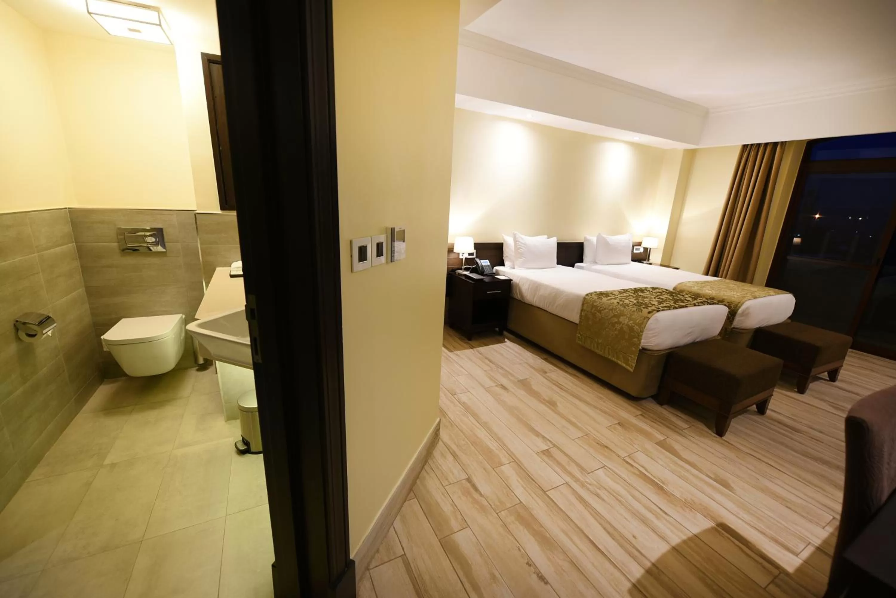 Bathroom, Bed in Mestil Hotel & Residences