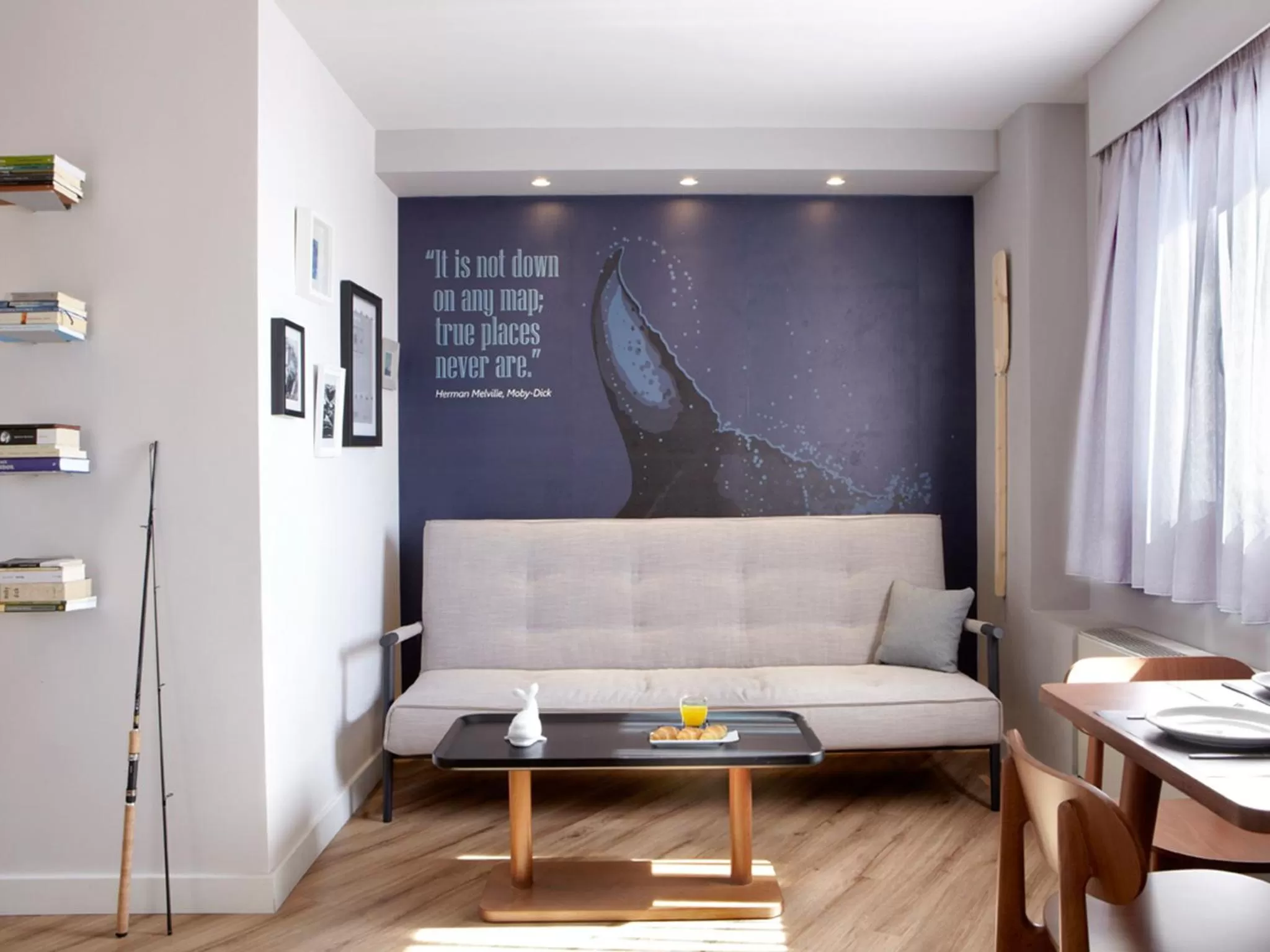 Living room in Apollon Library Suites