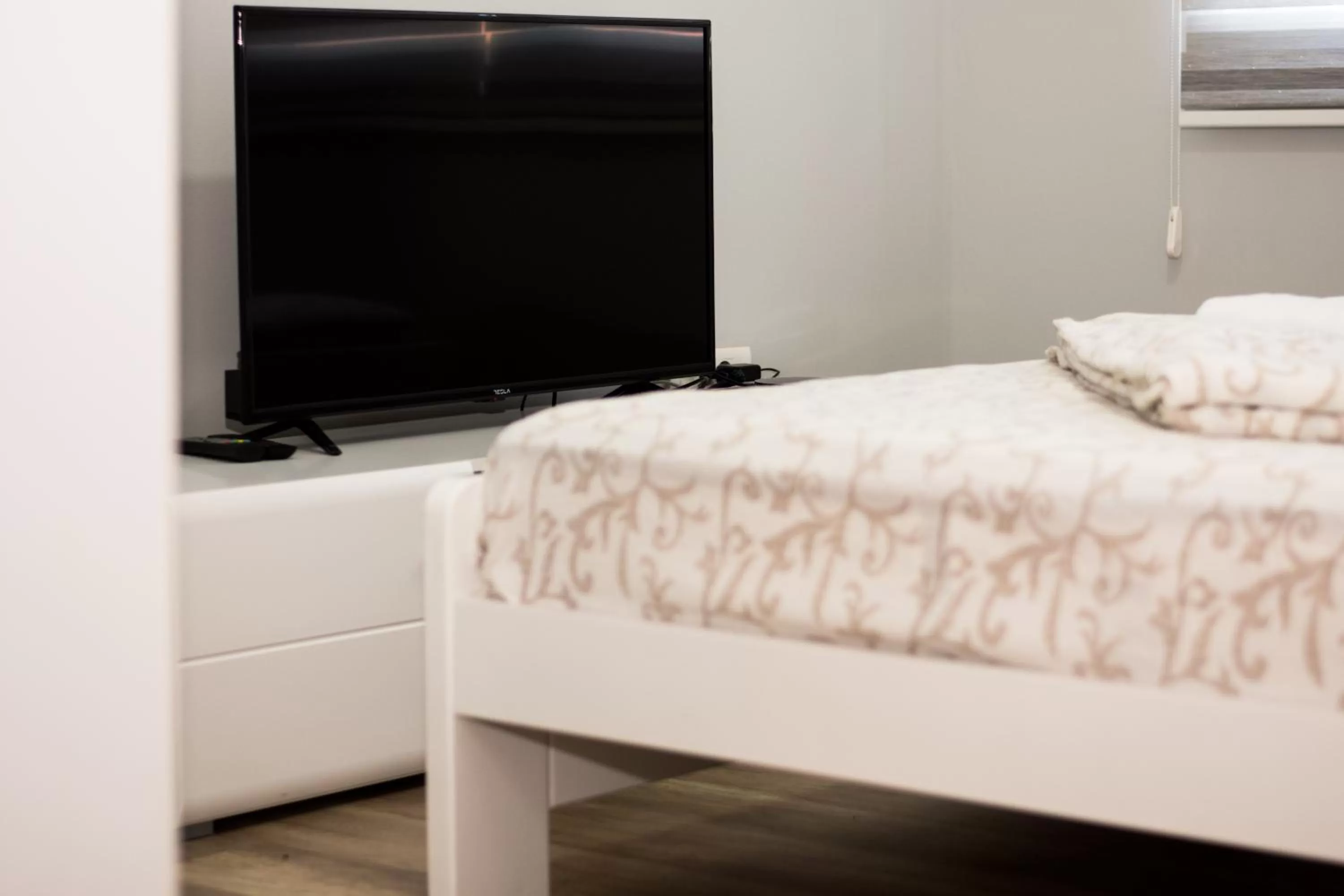 TV/Entertainment Center in Motel Aura