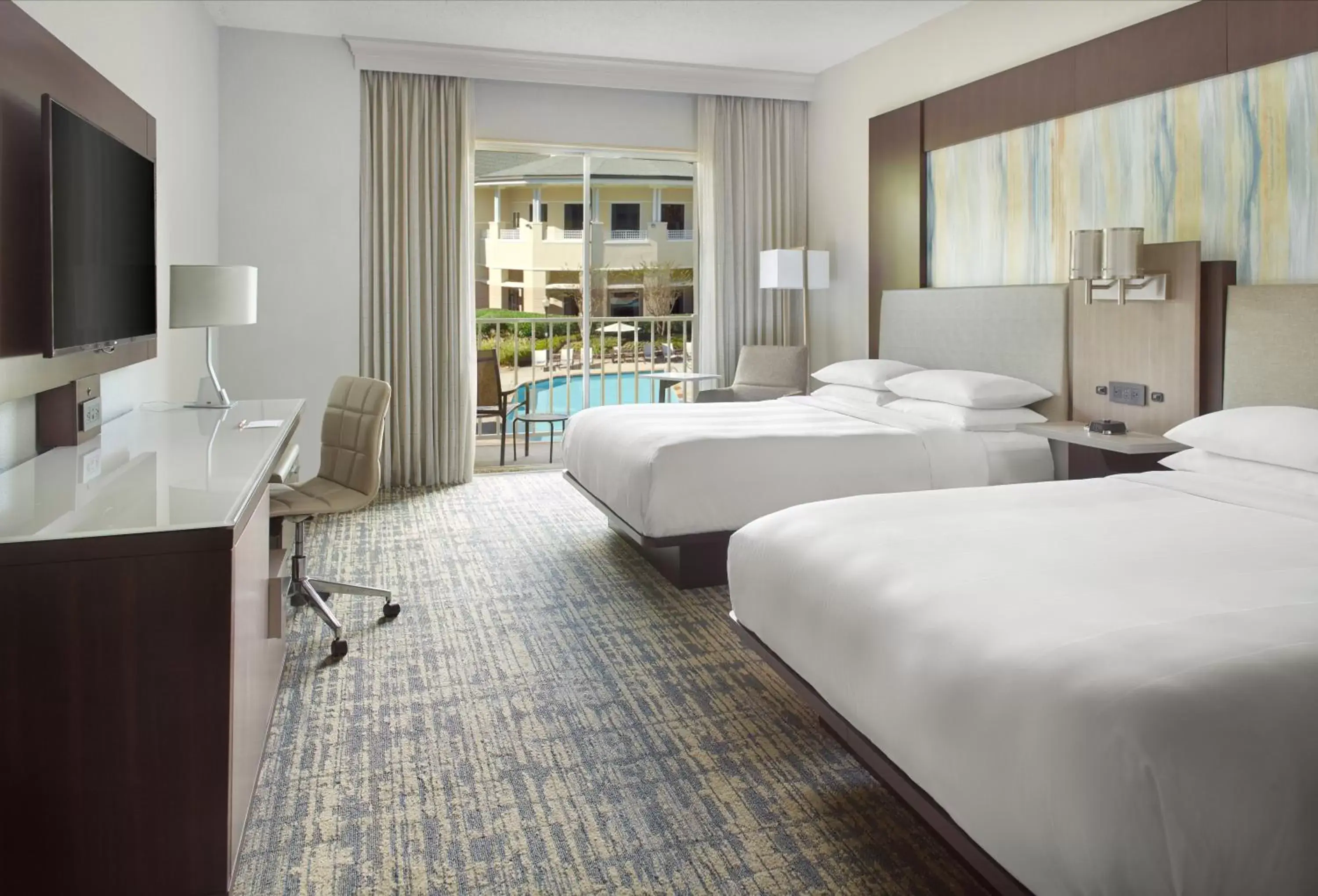 Guest room, 2 Double, Pool View, Balcony in Atlanta Evergreen Lakeside Resort Guest room, 2 Double, Pool View, Balcony in Atlanta Evergreen Lakeside Resort