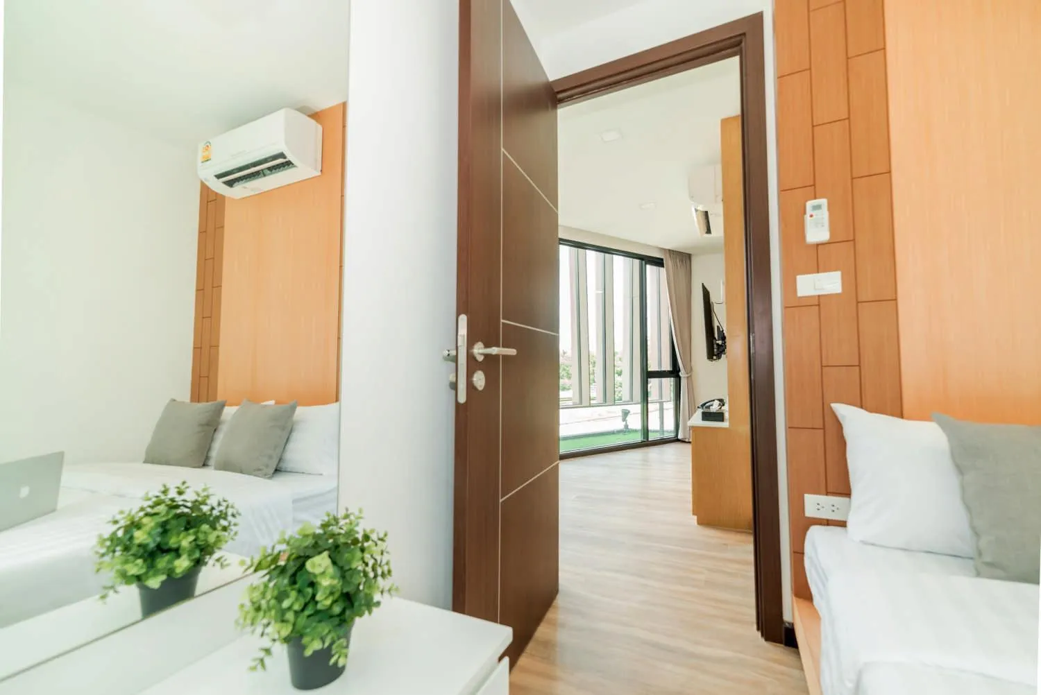 Bedroom in Pause and Play Hotel