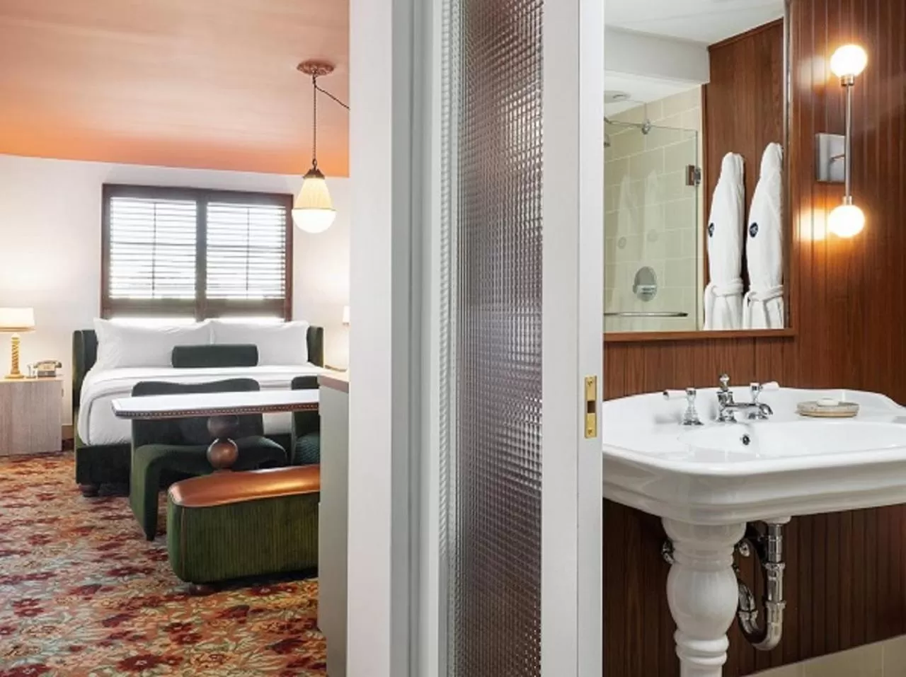 View (from property/room), Bed in Palihouse West Hollywood at Beverly Hills