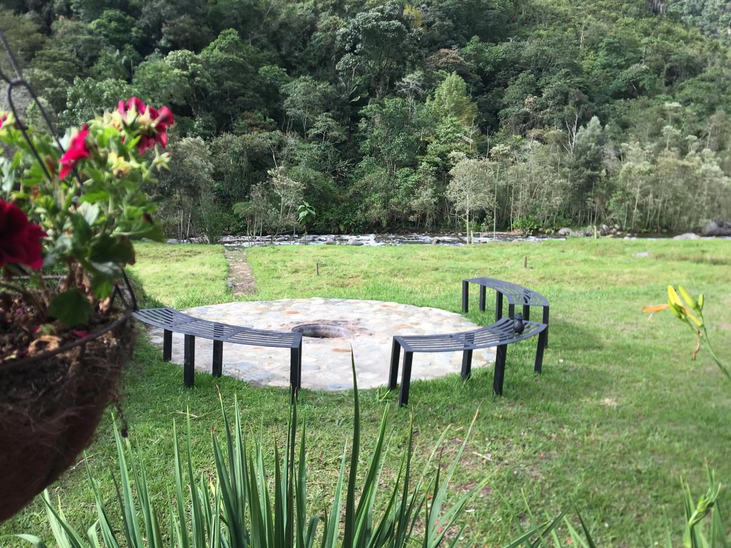 River view, Garden in La Cabaña Ecohotel - Valle del Cocora