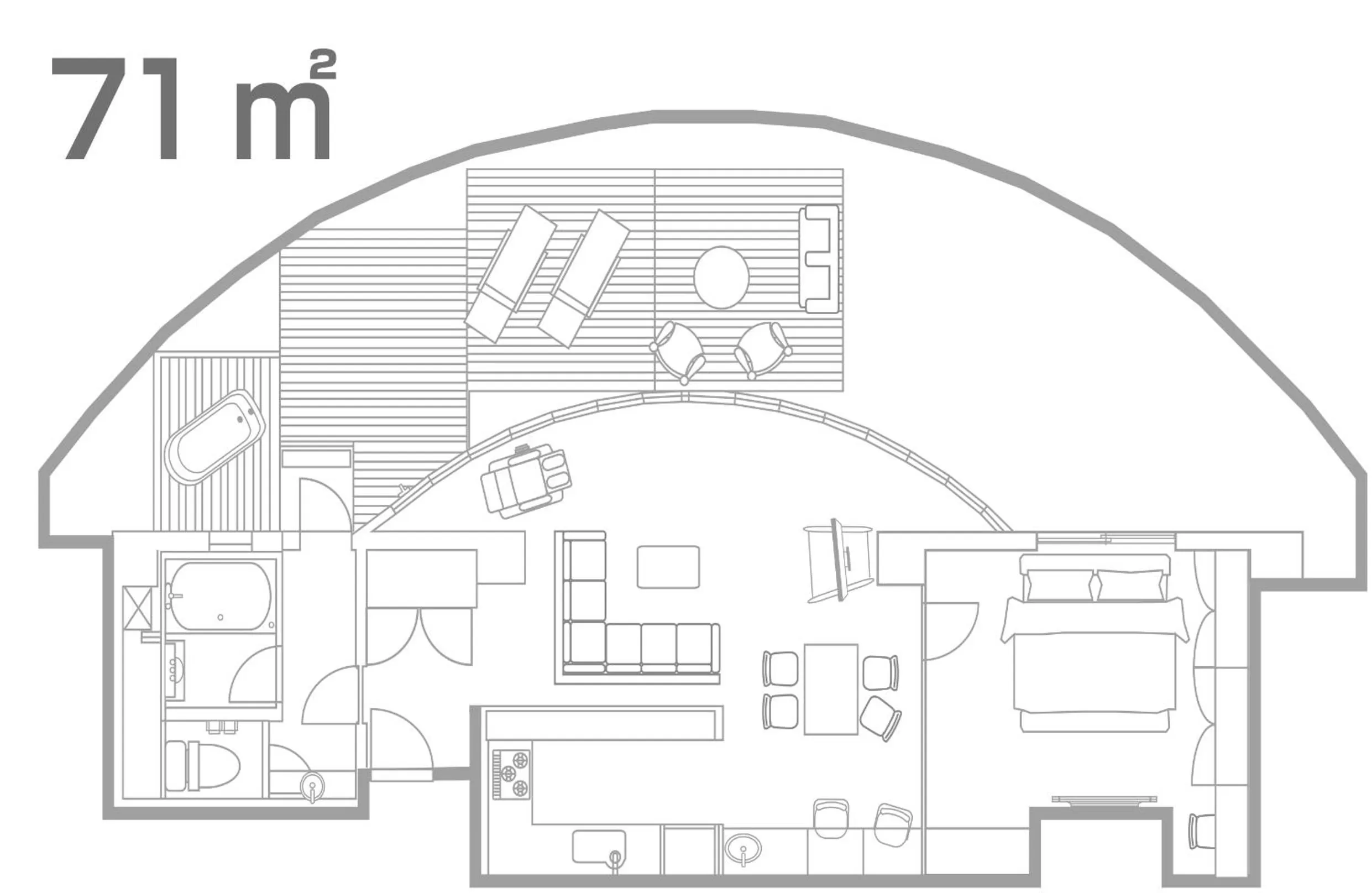 Floor plan in Hotel Alps