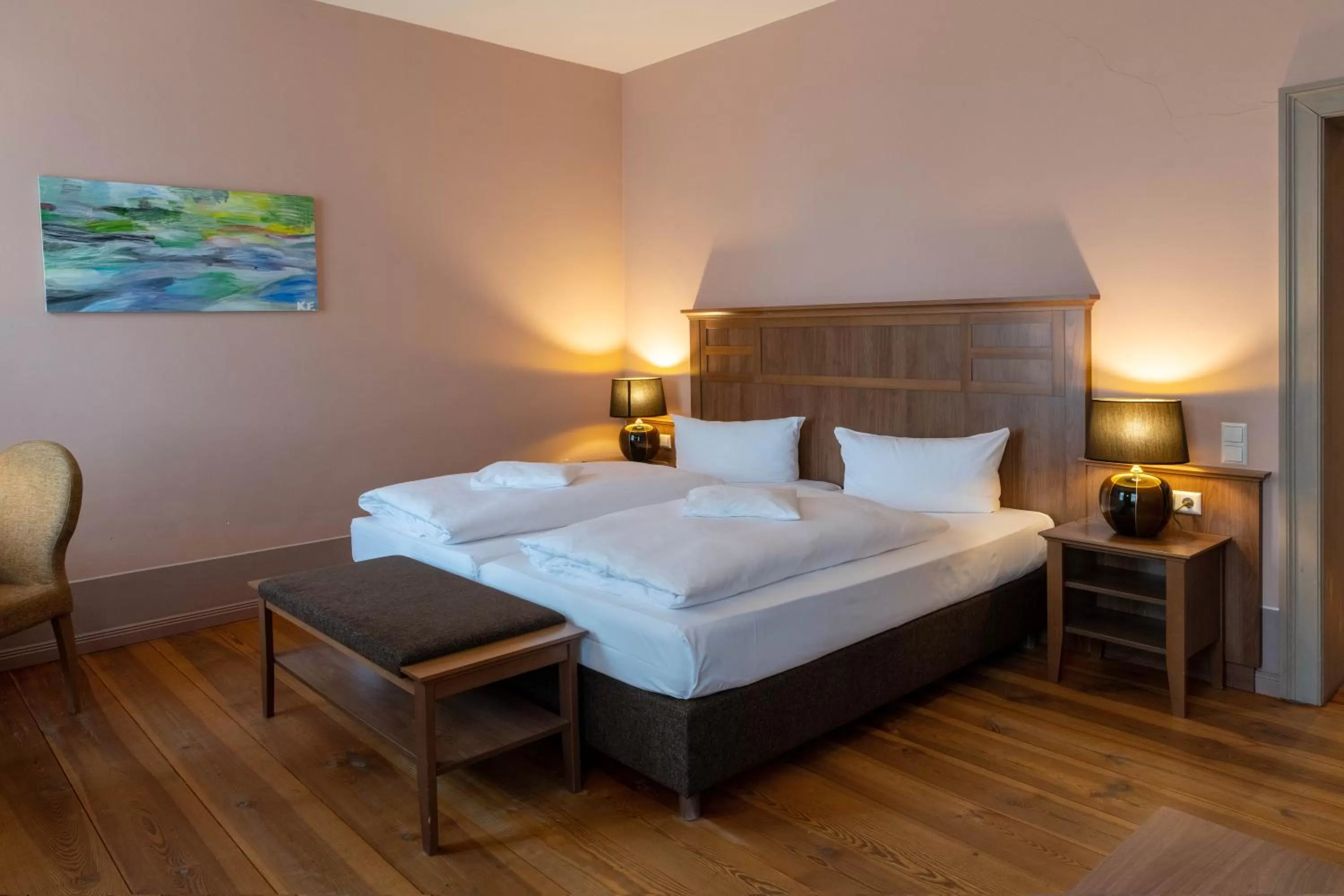 Decorative detail, Bed in Hotel am Großen Waisenhaus