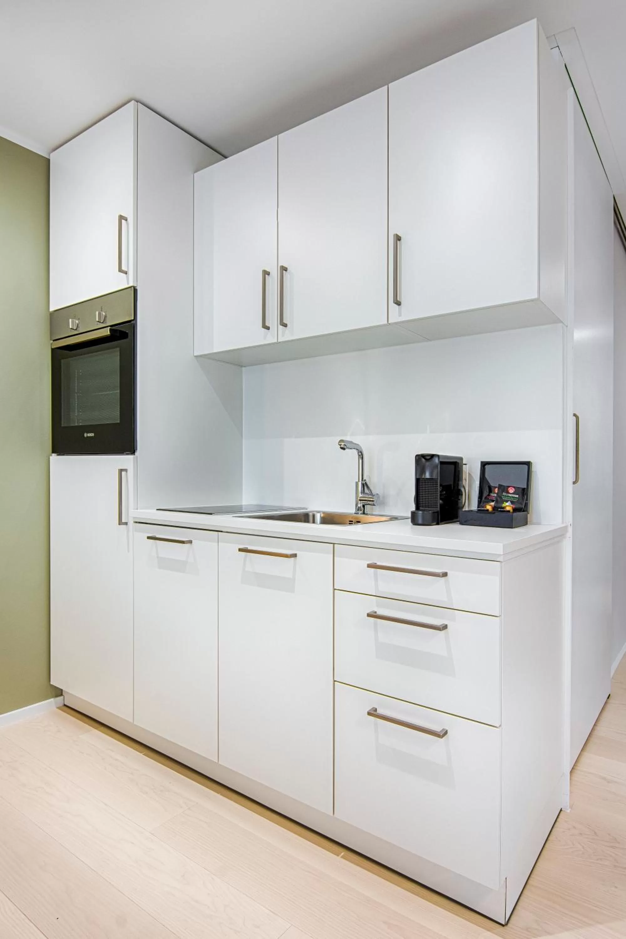 Kitchen or kitchenette, Kitchen/Kitchenette in Business Hotel Maier - kontaktloser Check-in