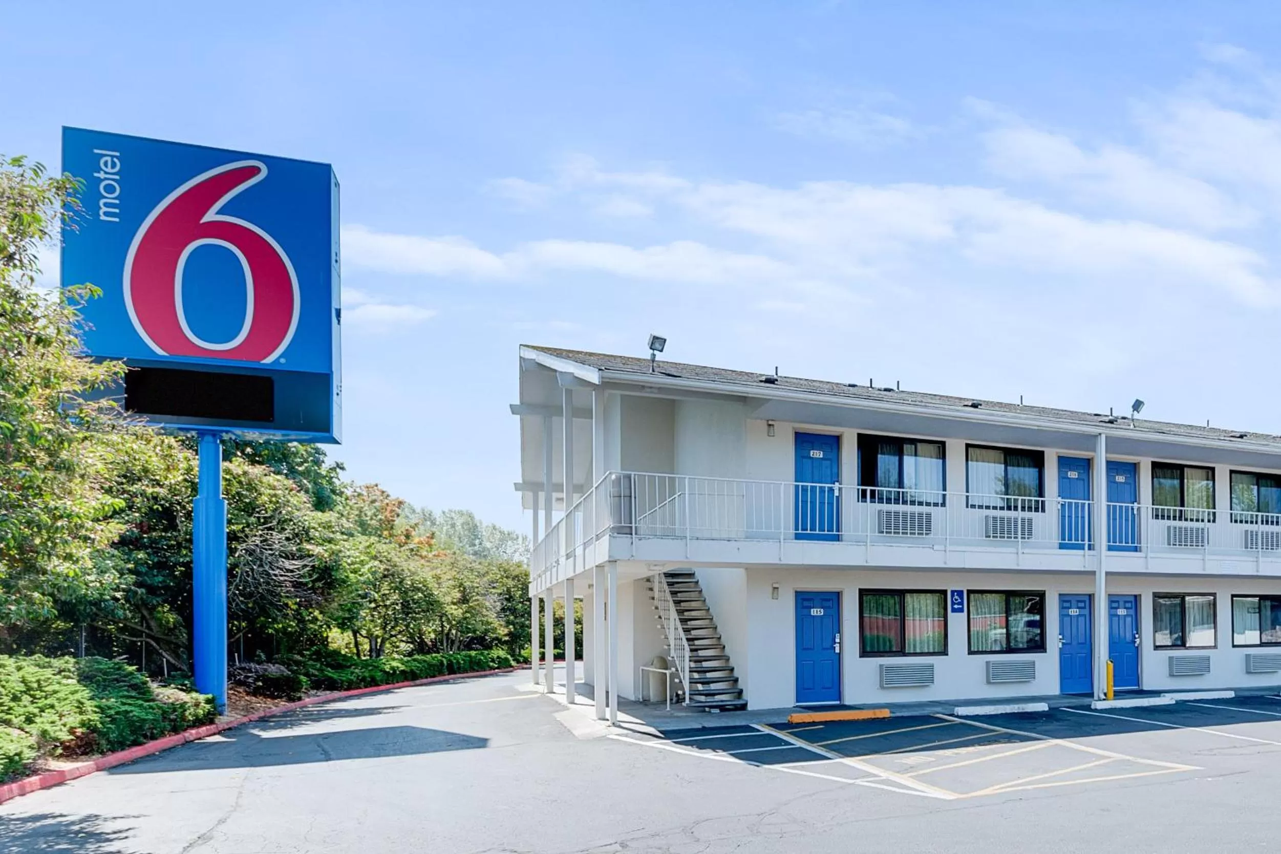 Facade/entrance in Motel 6-Bellingham, WA